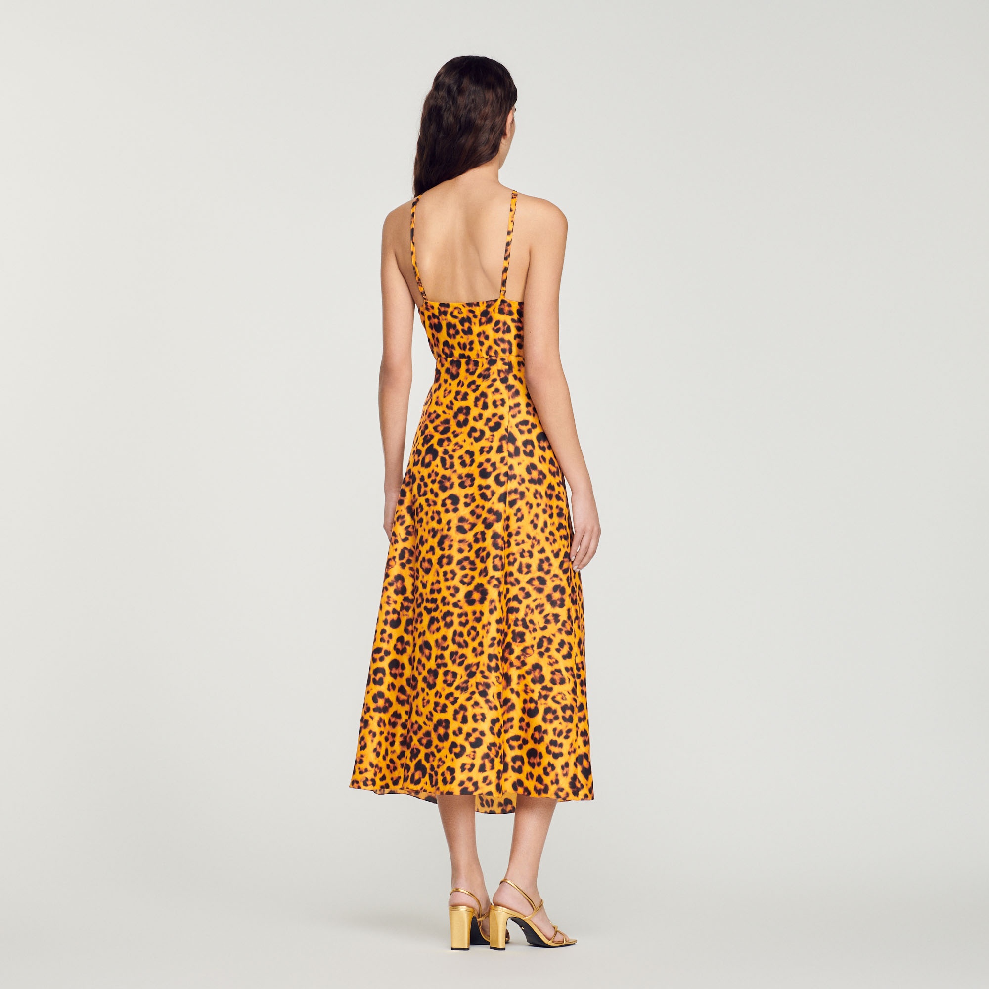 Long leopard print dress - 6
