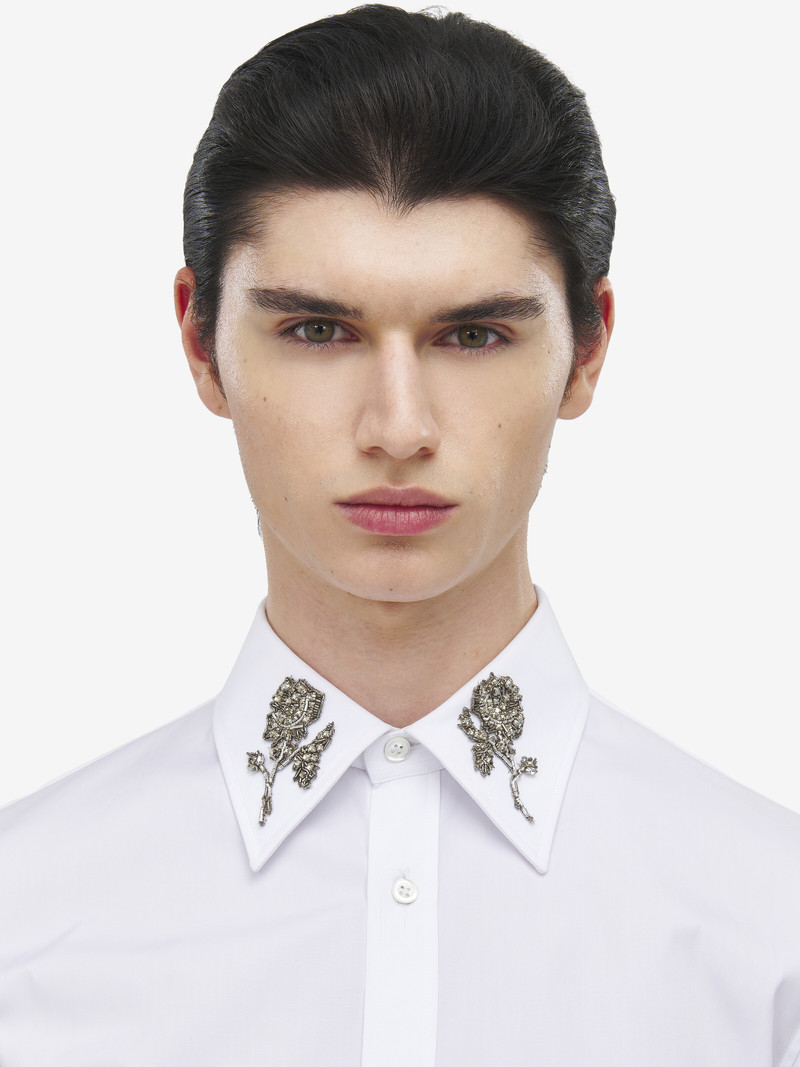 Sailor Tattoo Rose Embroidery Shirt 6