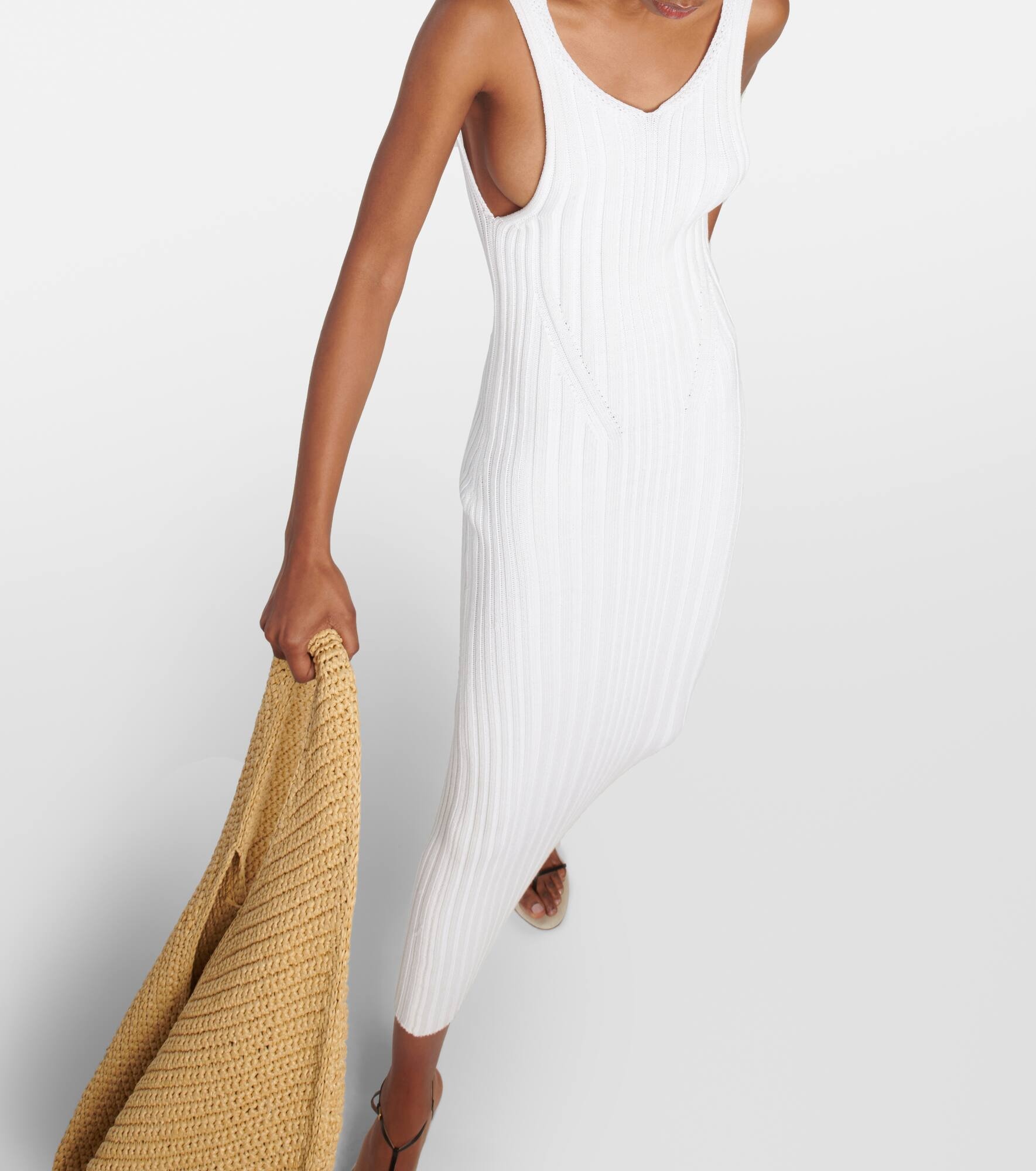 Ottilie cotton-blend midi dress - 5