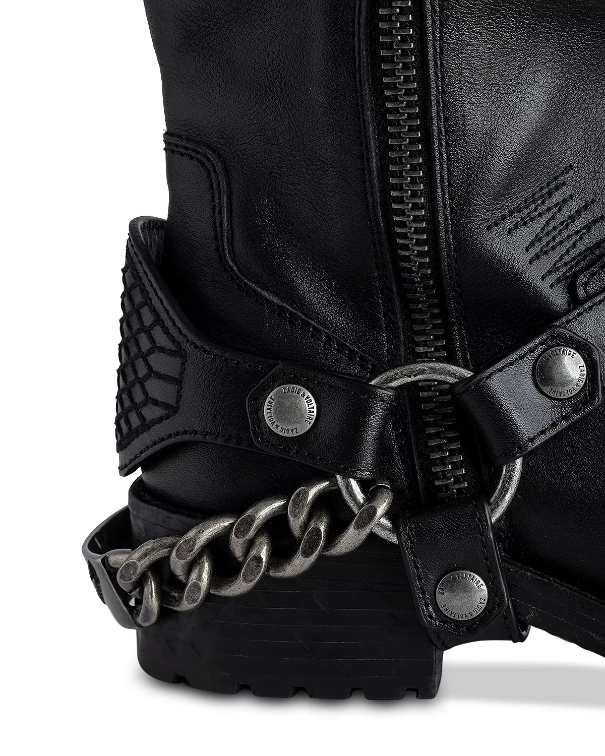 Women's Igata Harness Hardware Moto Boots - 6