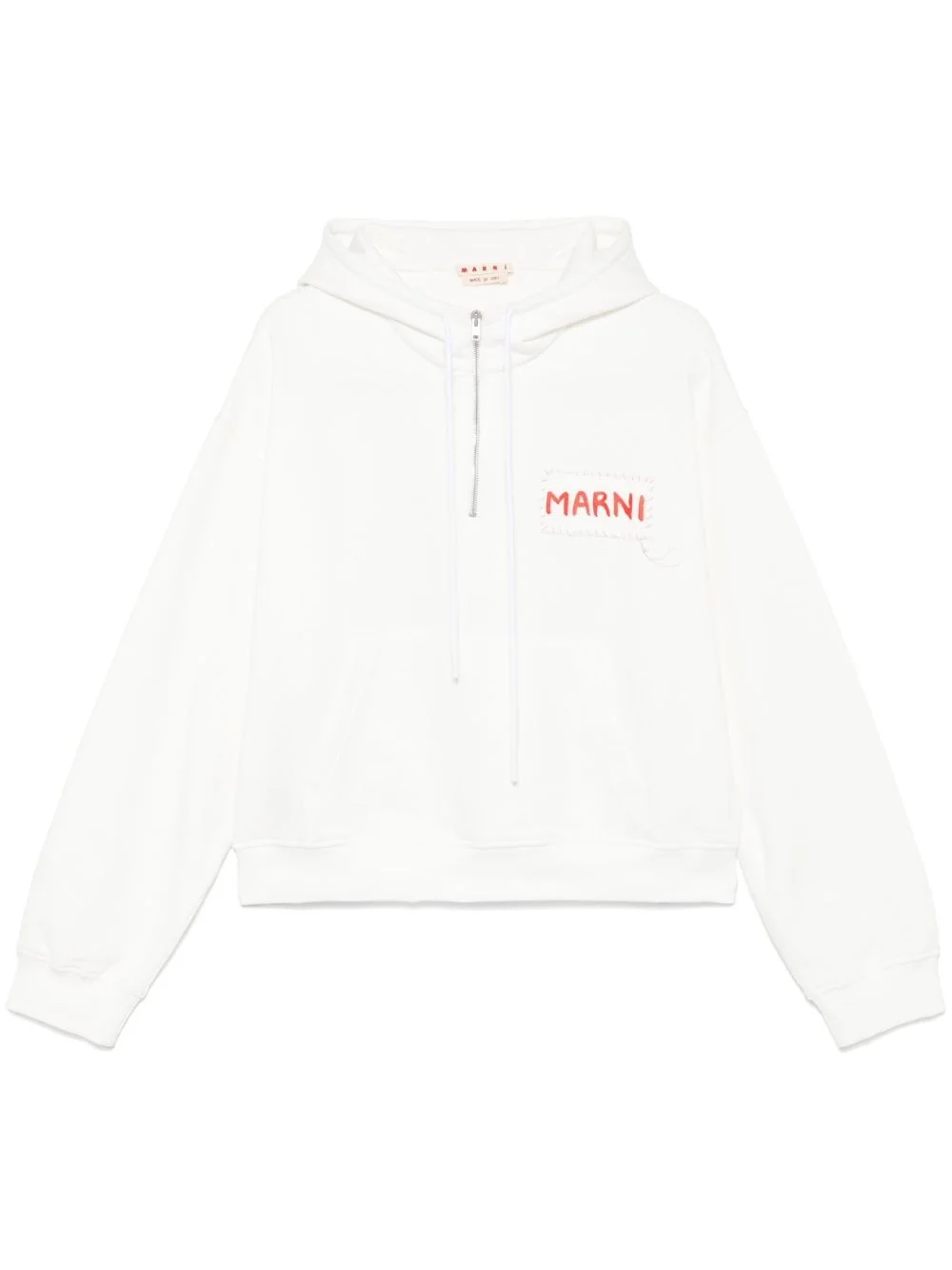 logo-patch hoodie - 1