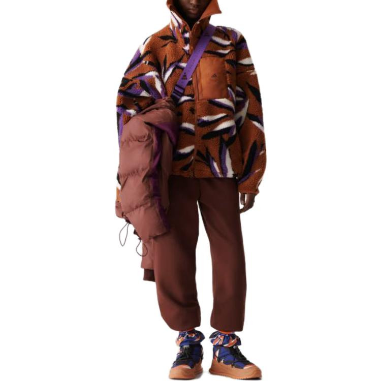 (WMNS) adidas By Stella McCartney Sweat Tracksuit Bottoms 'Burgundy' IJ0575 - 2