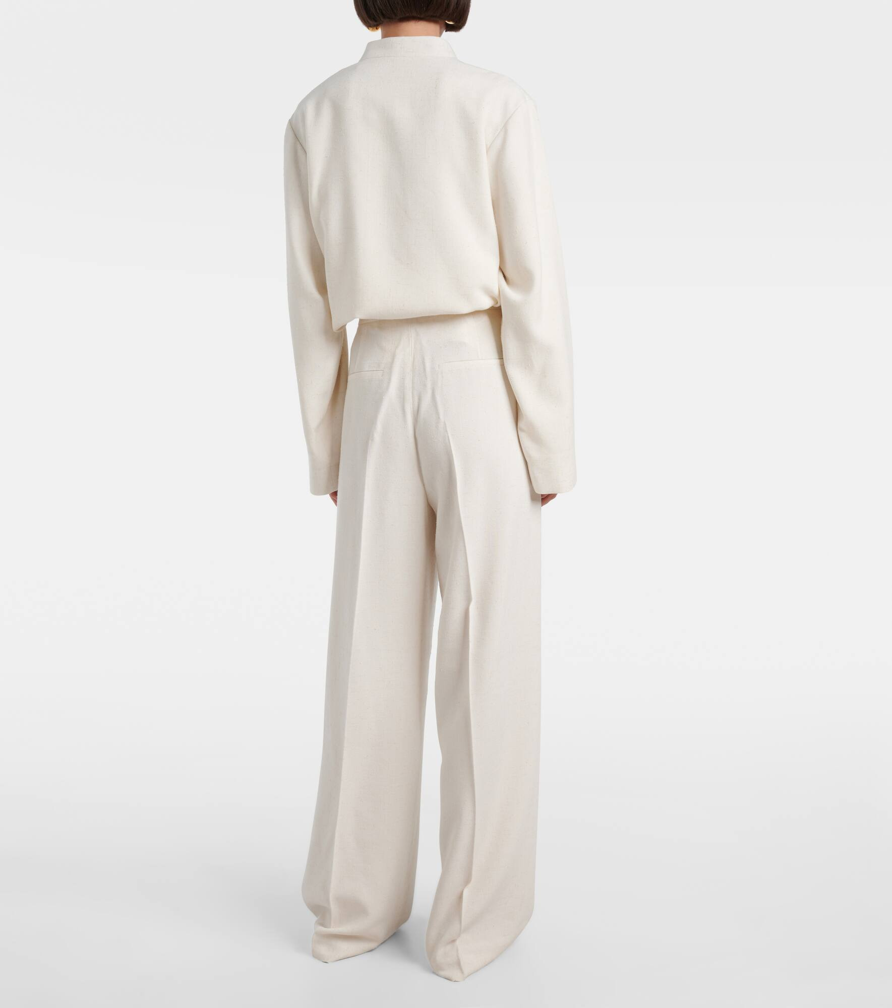 High-rise wide-leg pants - 3
