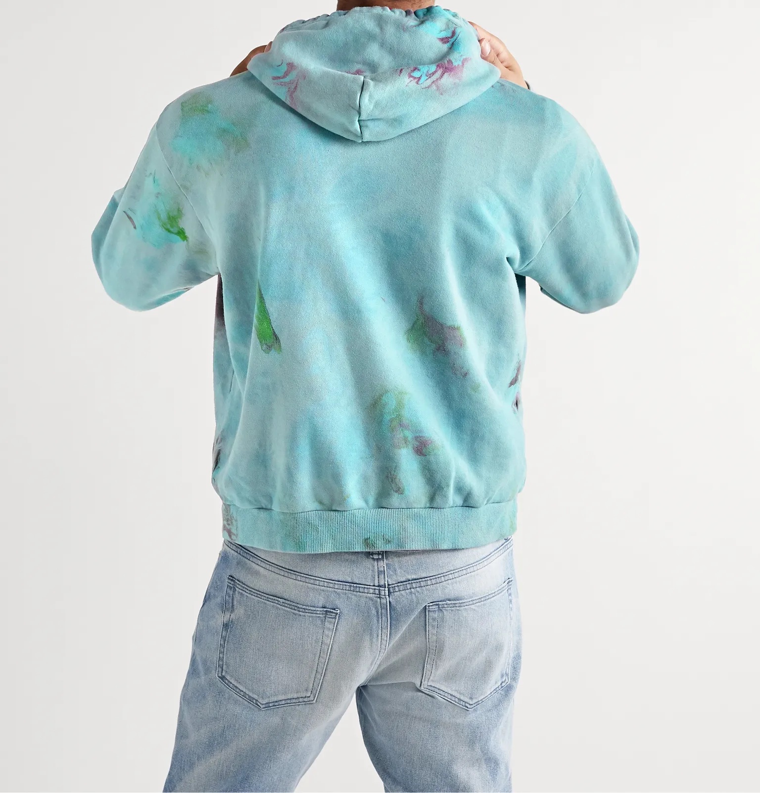 Beach Tie-Dyed Loopback Cotton-Jersey Hoodie - 4