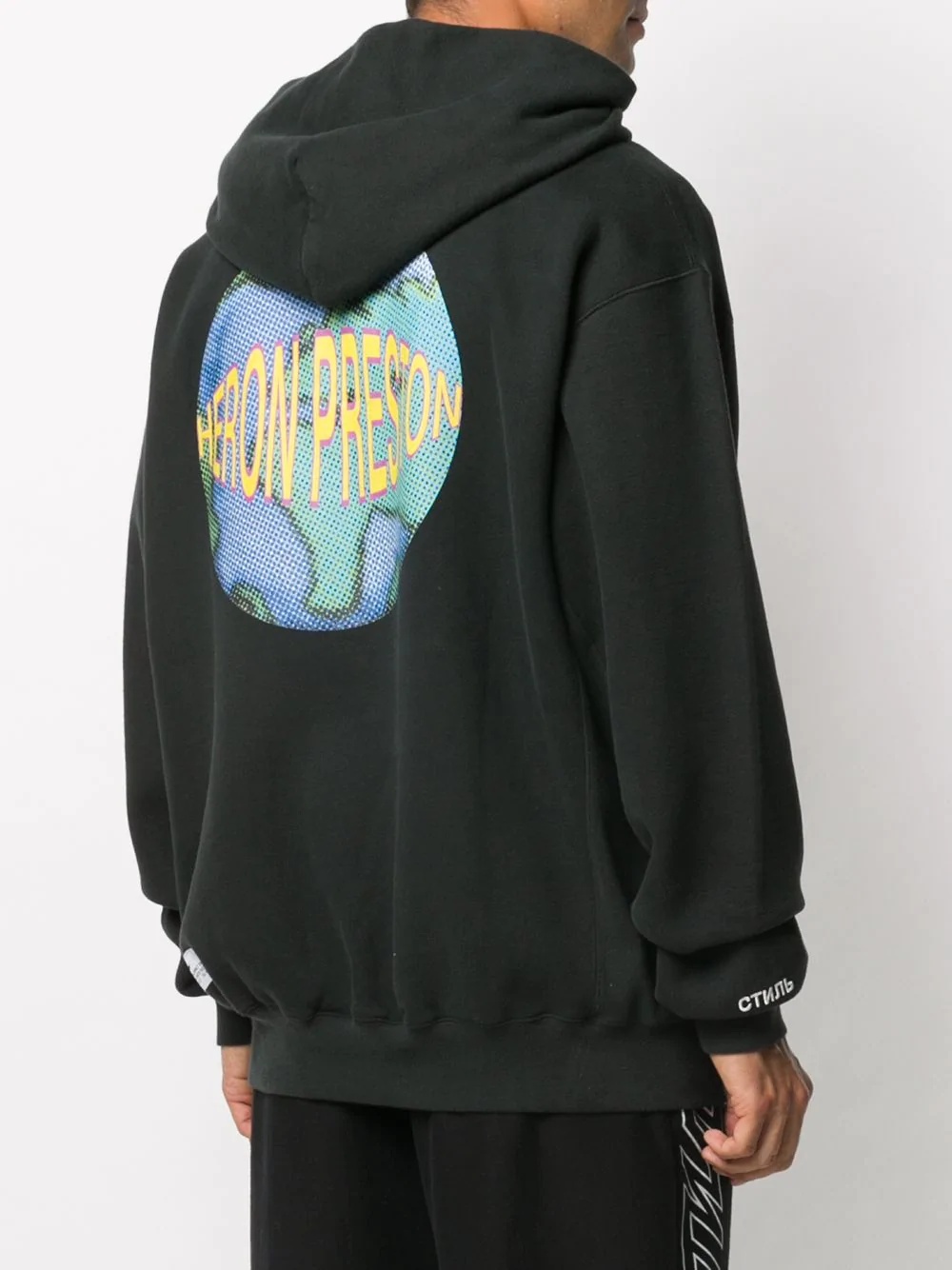 logo print hoodie - 4