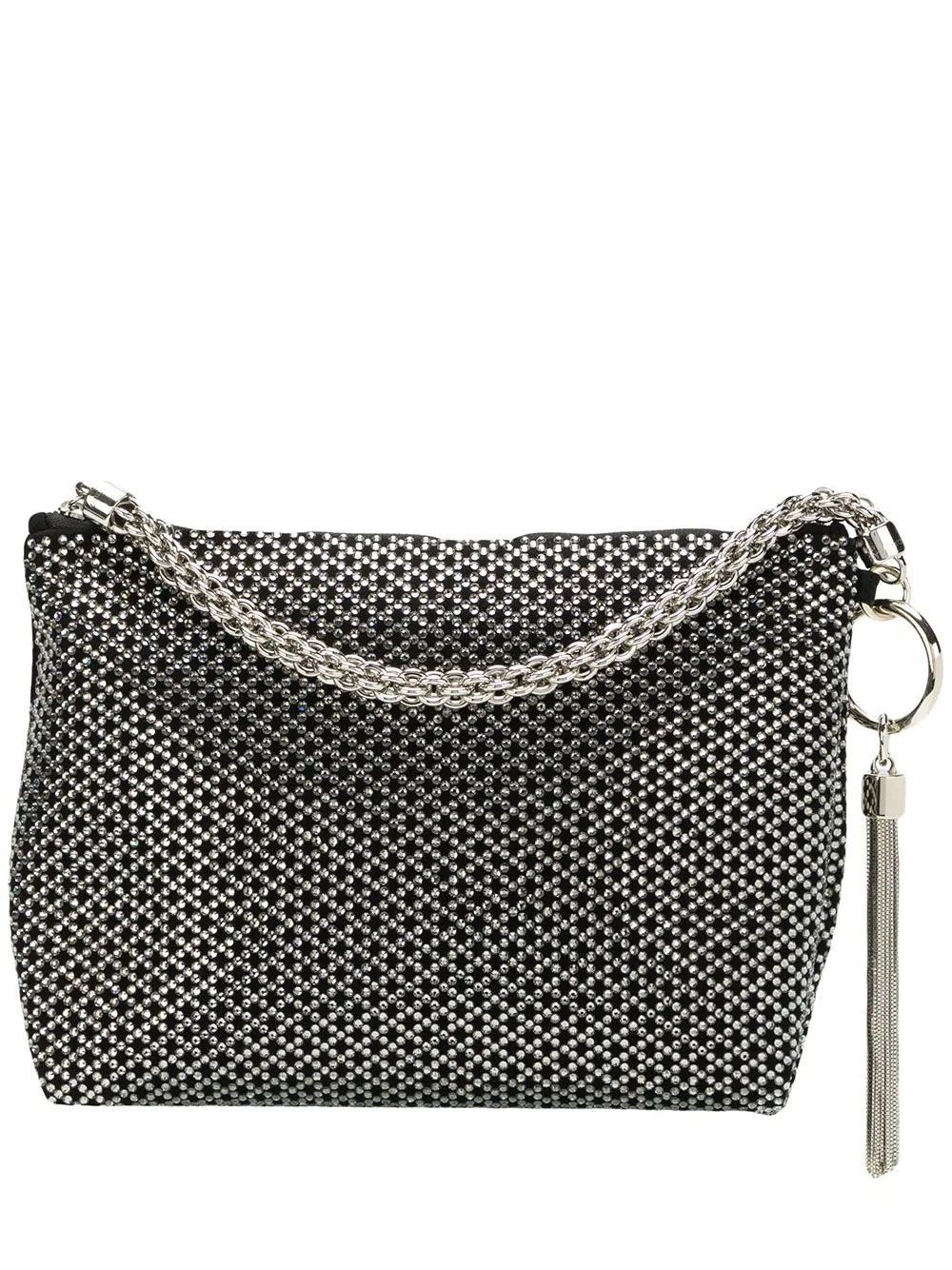 Callie diamond motif crystal hotfix clutch - 1