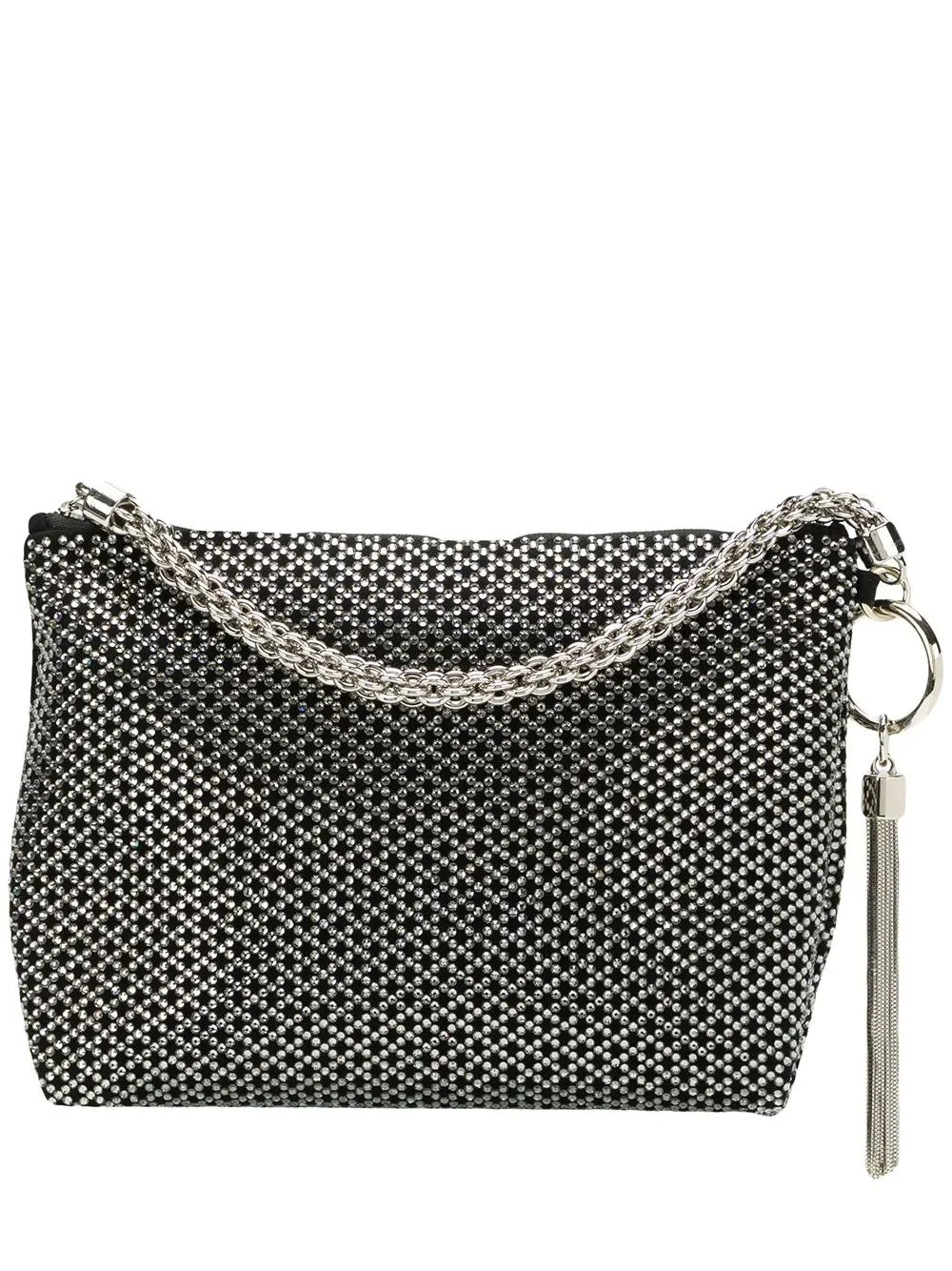 Callie crystal-embellished clutch bag - 1