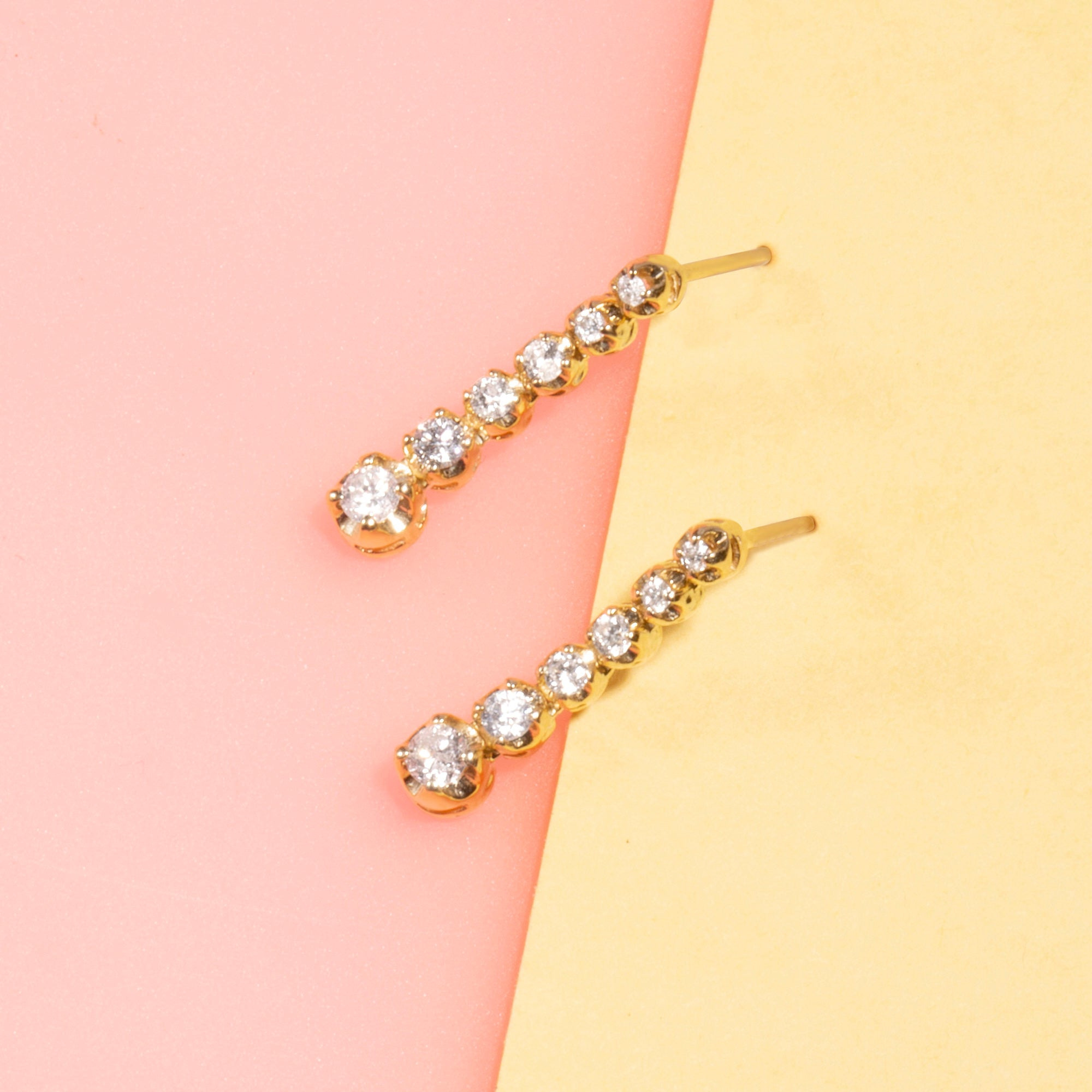 Noble Diamond Tennis Earrings - 3