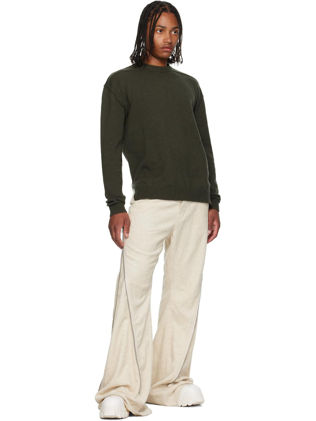 Khaki Concordians Round Neck Sweater - 4