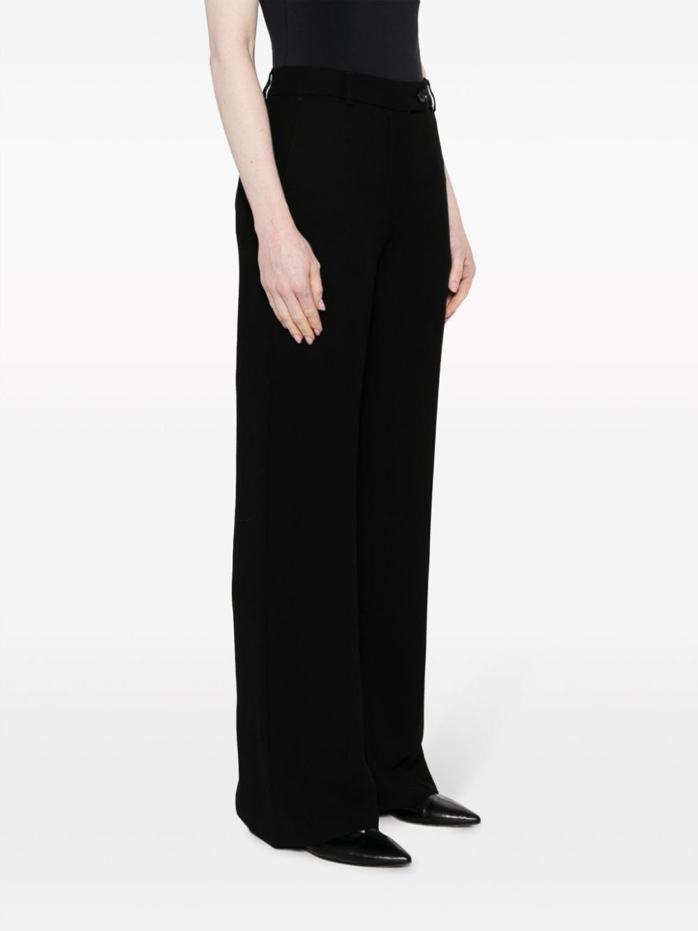 pressed-crease straight trousers - 3