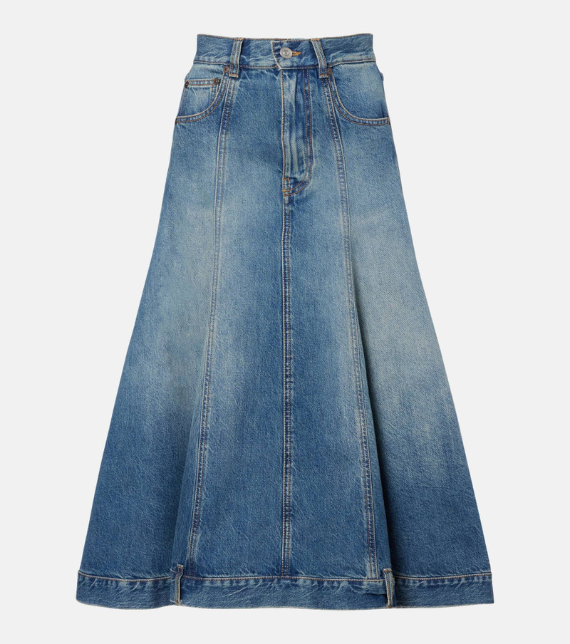 Denim midi skirt 1