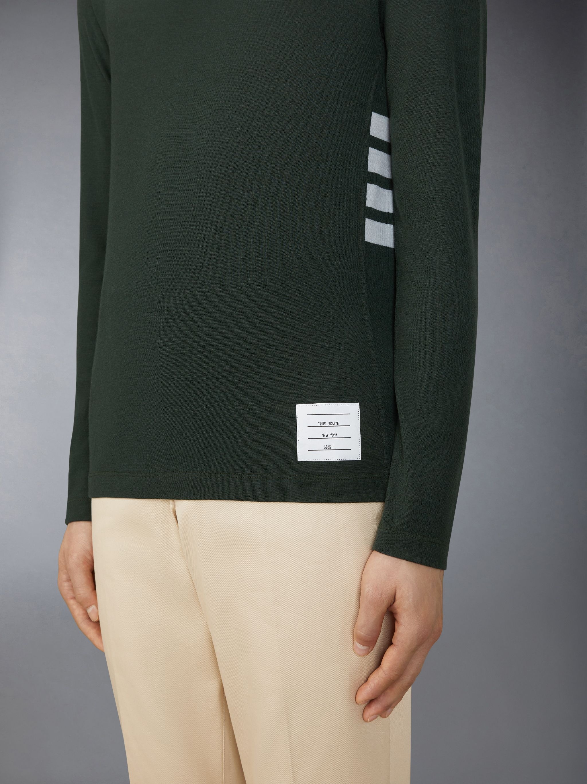 4-Bar Stripe intarsia-knit jumper - 4
