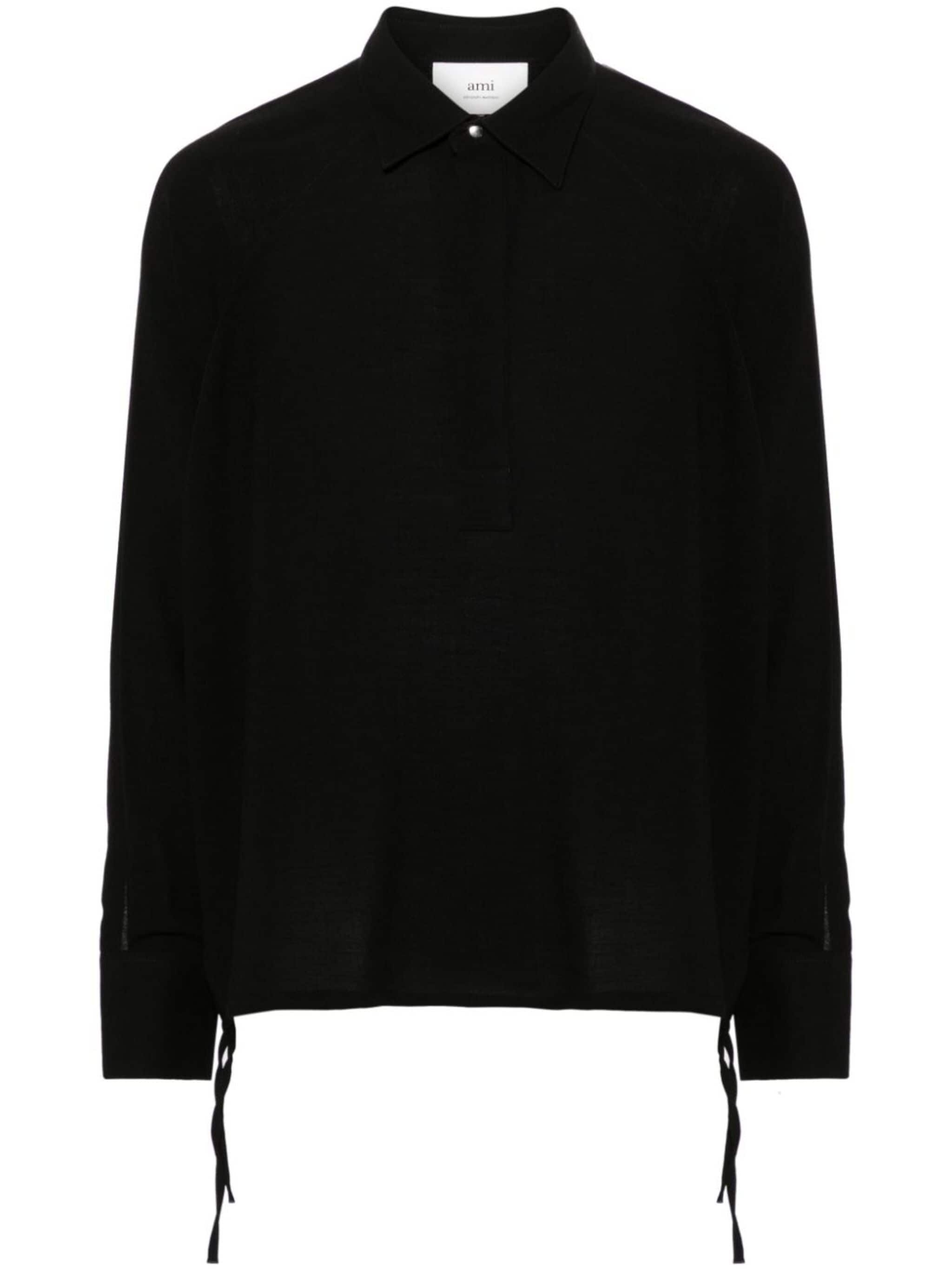 long-sleeve polo shirt - 1