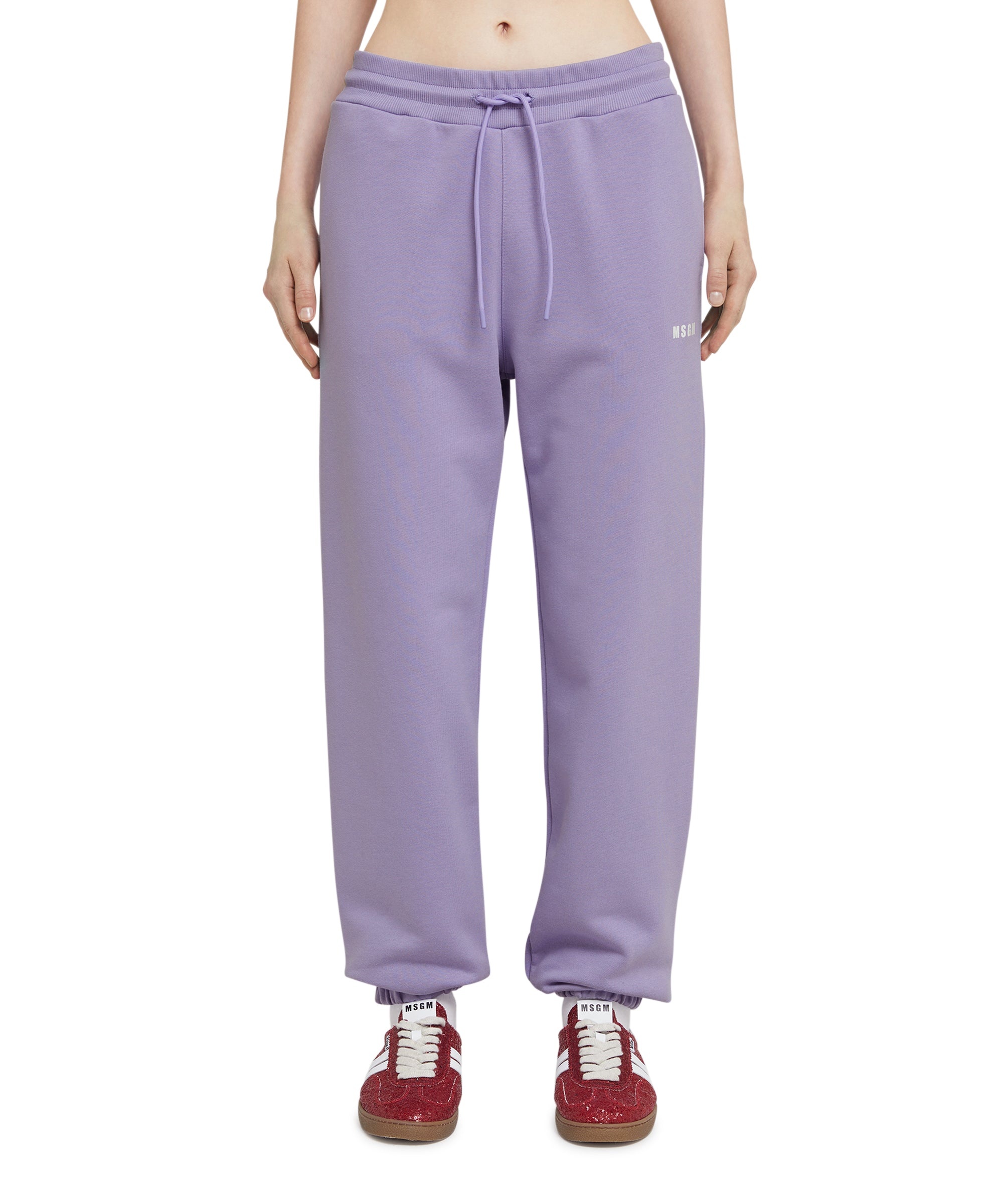 Track pants with high waist and drawstring - 2