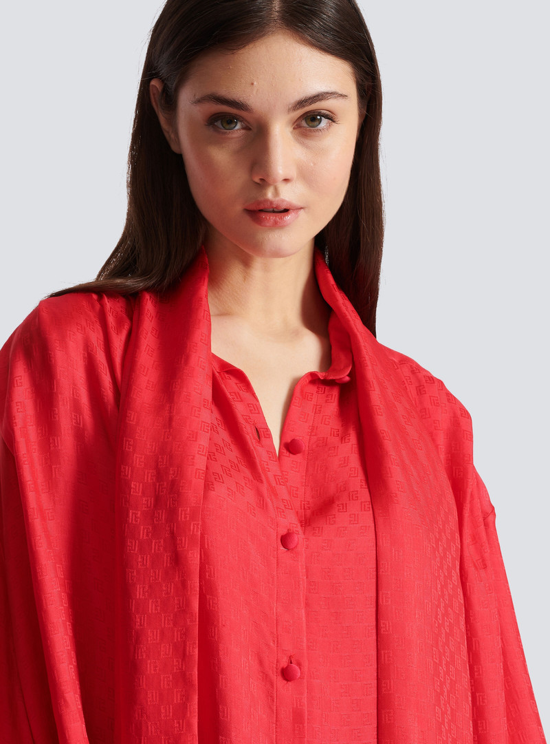 Mini monogram silk shirt 7