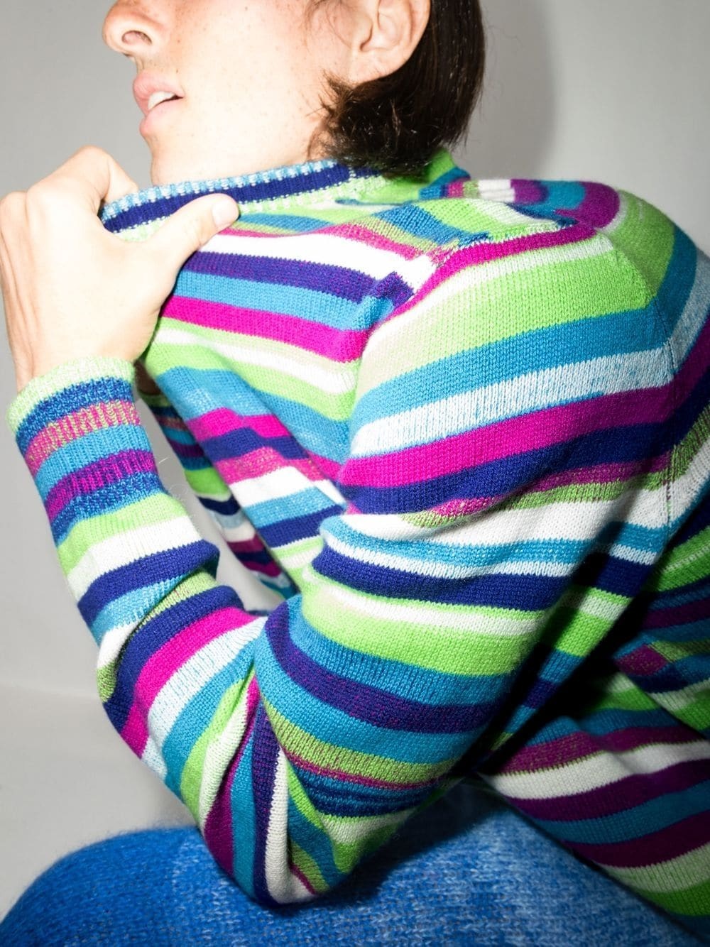 horizontal-stripe jumper - 4