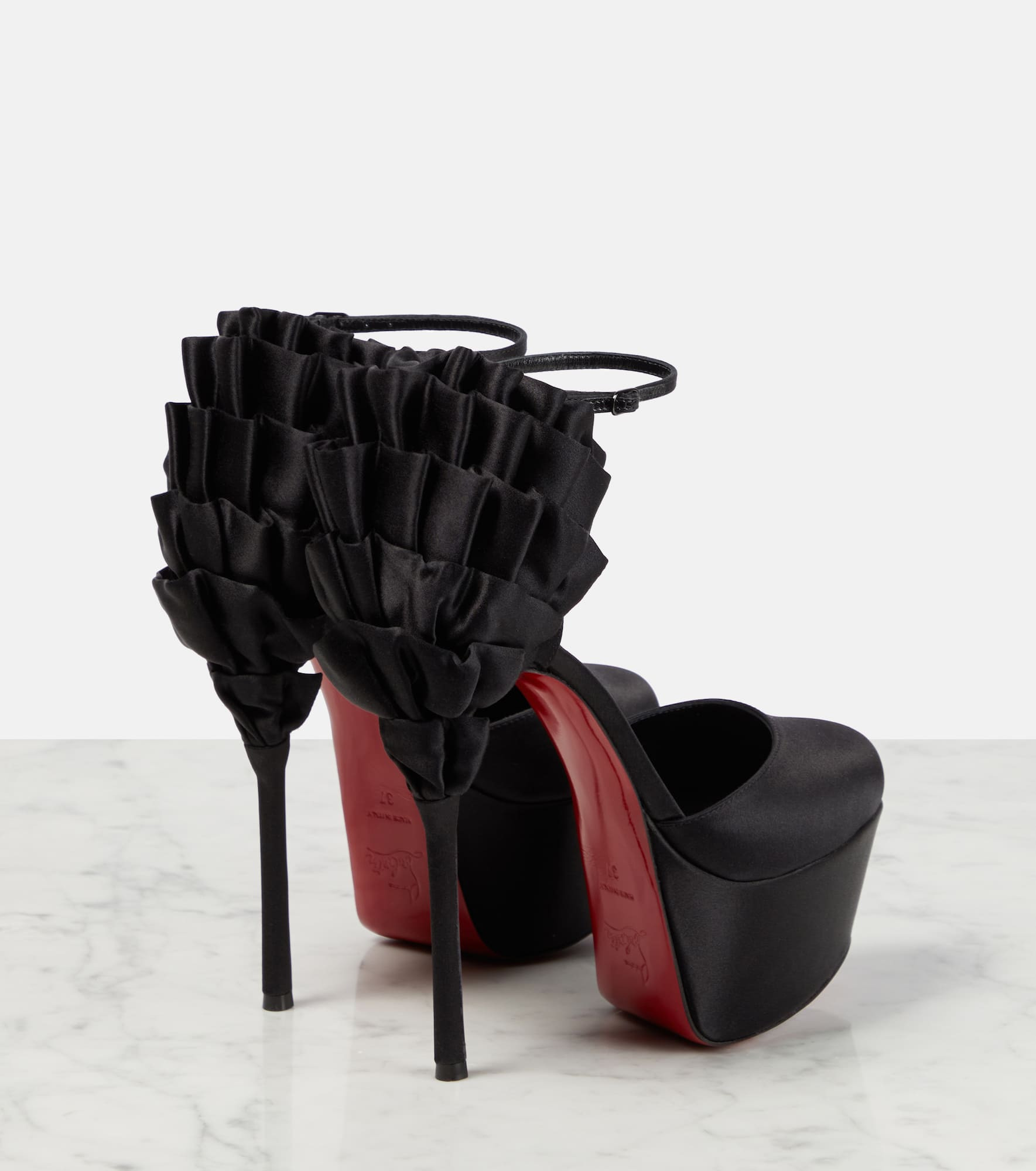 Maria Frou Alta satin platform pumps - 3