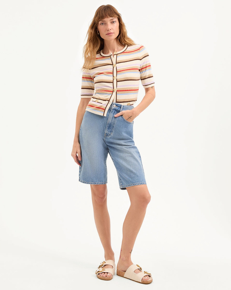 VERONICA BEARD CHARLOTTE LONGLINE DENIM SHORT outlook