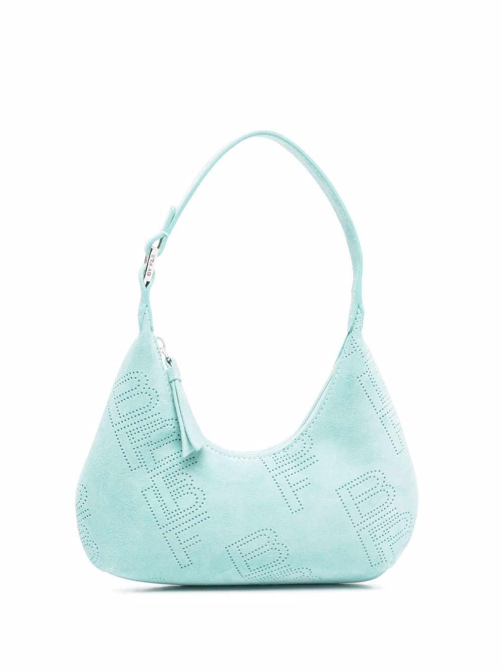 Amber perforated logo shoulder bag - 1