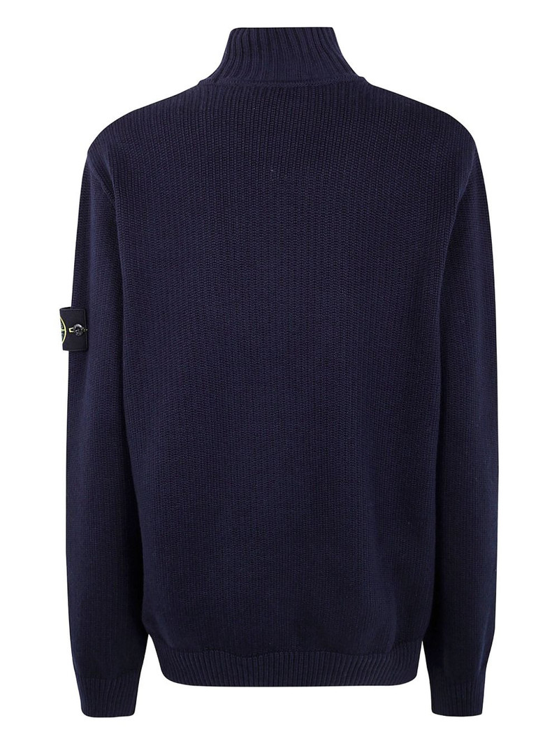 Stone Island high-neck logo-patch sweater outlook