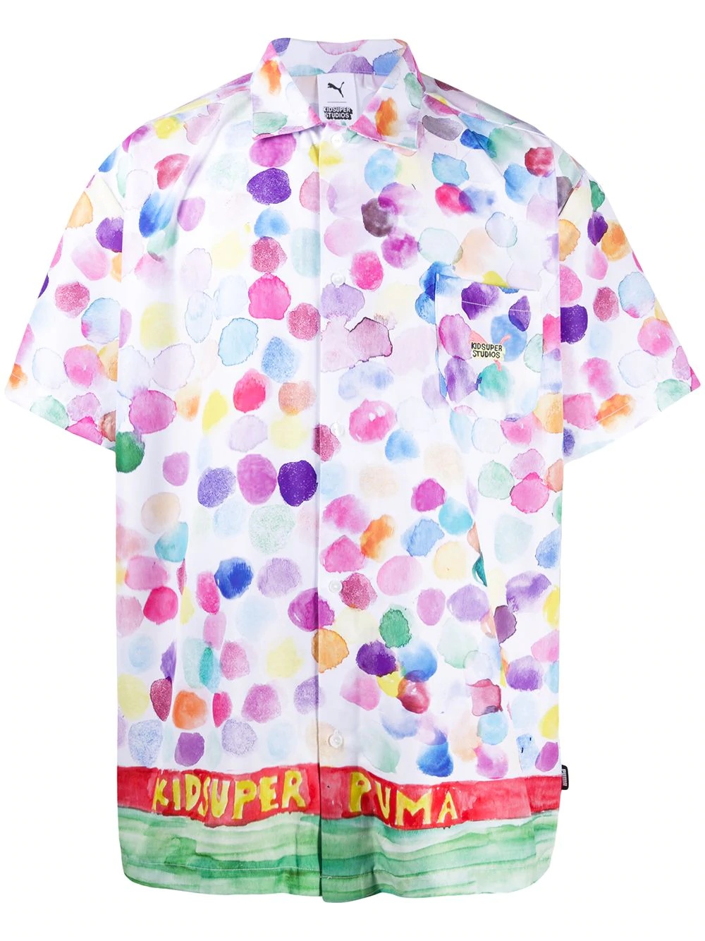 x KidSuper aquarela-print shirt  - 1