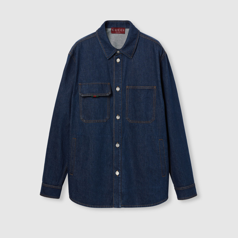 Relaxed fit denim shirt 1