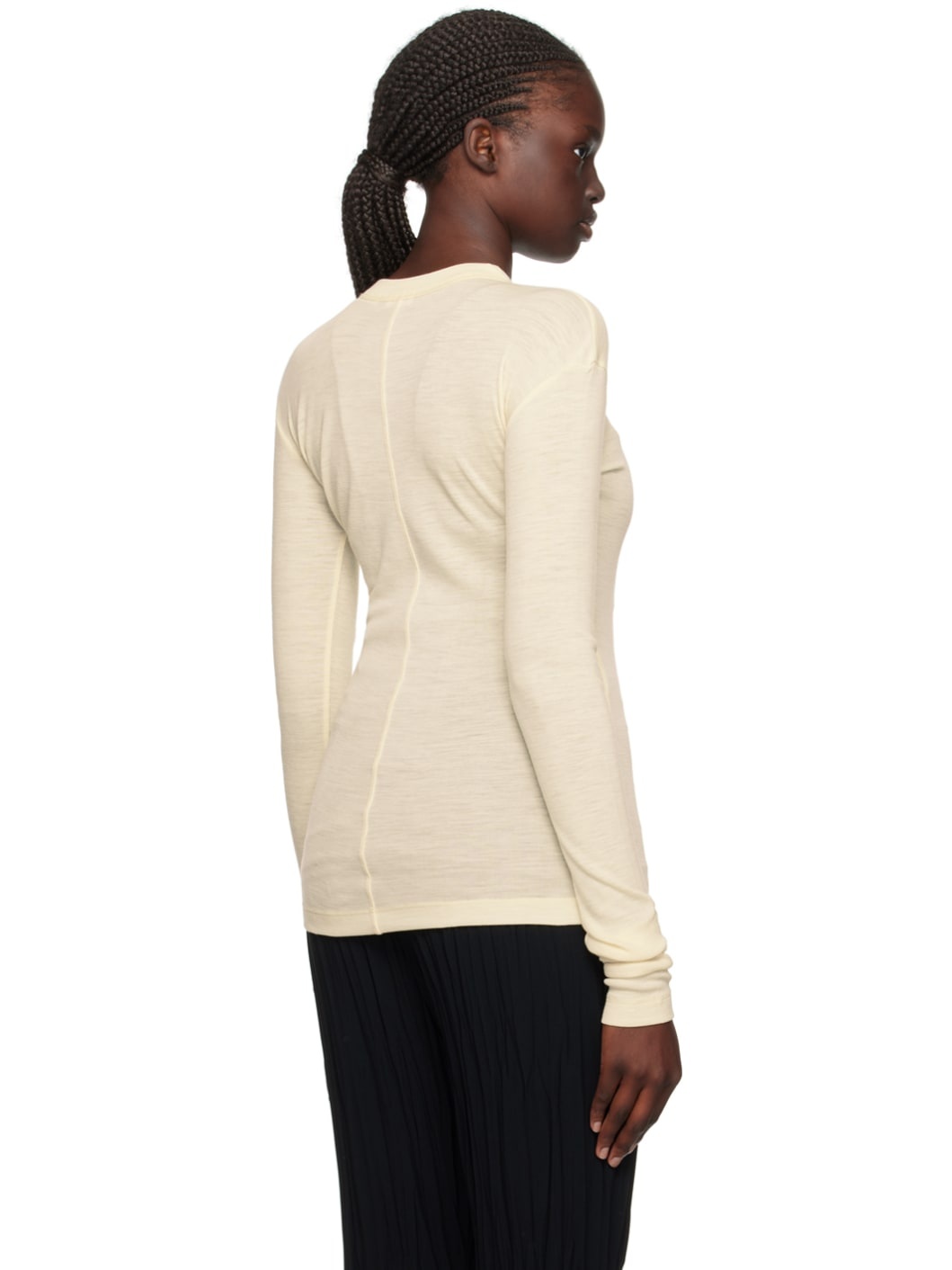 Off-White Crewneck Long Sleeve T-Shirt - 3