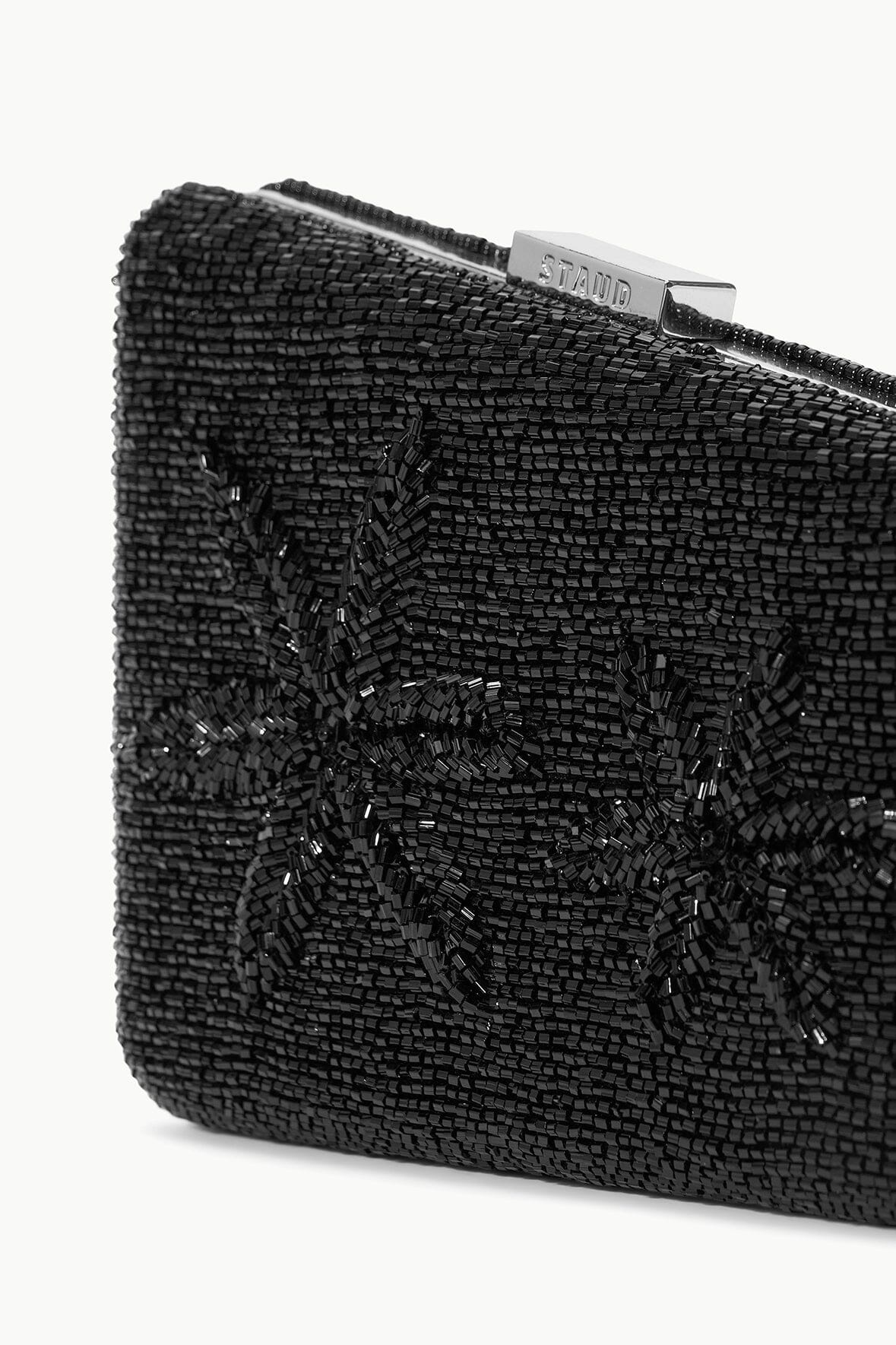 STAUD CARMELLA BEADED CLUTCH BLACK STARFISH - 3