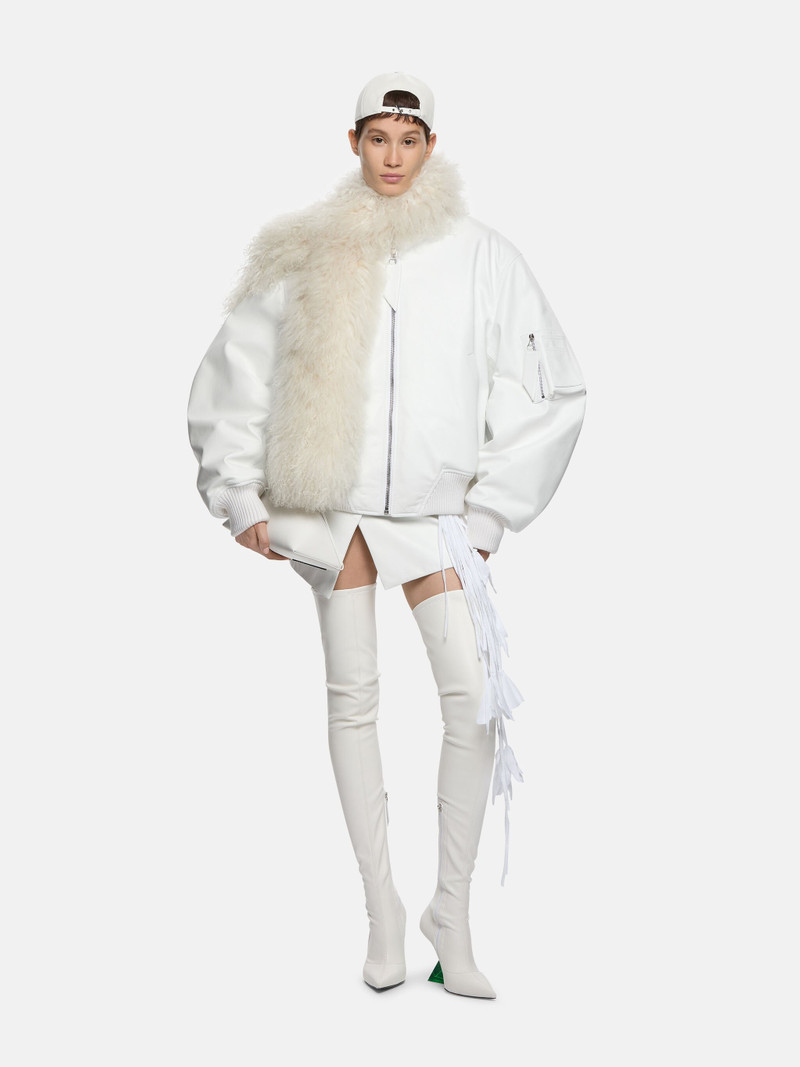 THE ATTICO ''ANJA'' WHITE BOMBER outlook