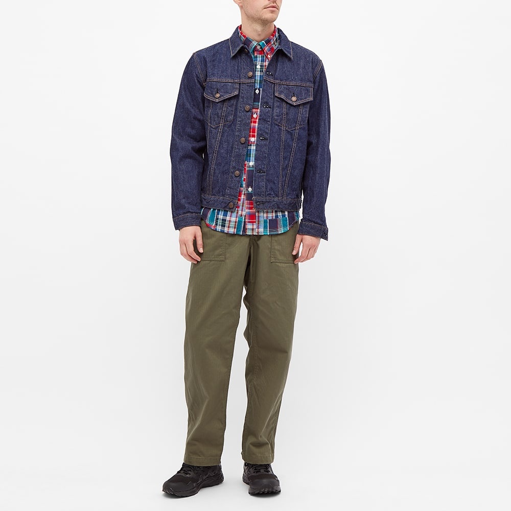 SOPHNET. Patch Work Madras Check Shirt - 6