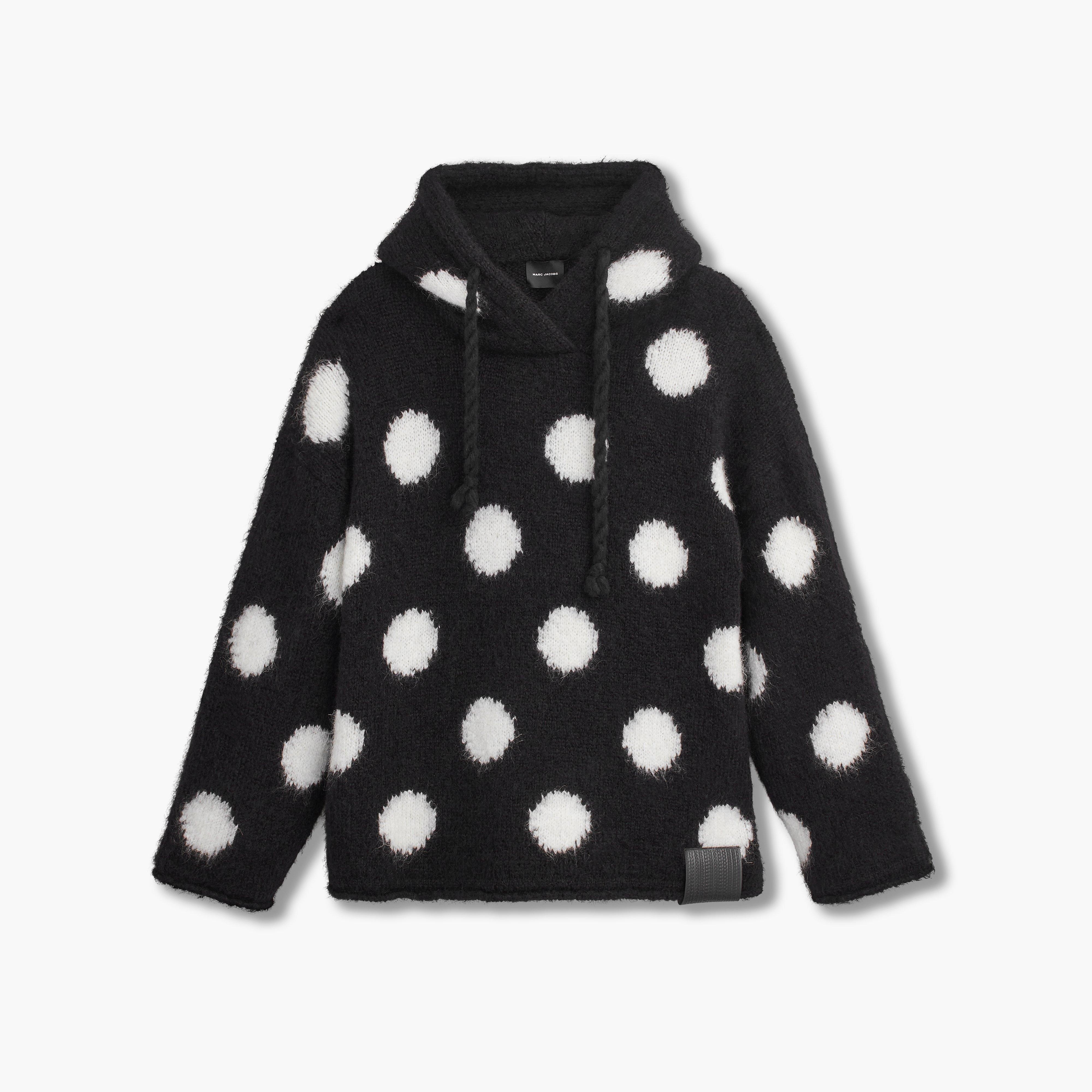 THE BRUSHED SPOTS KNIT HOODIE - 1