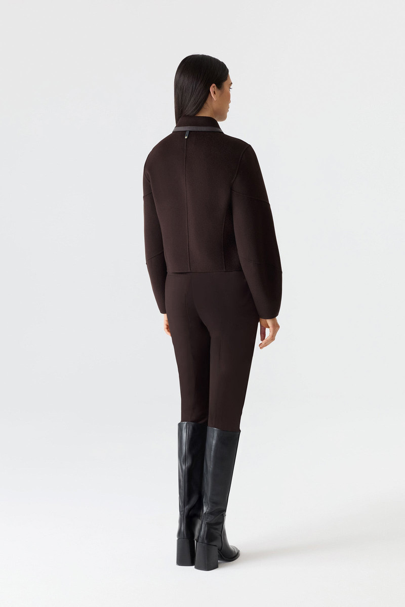 SOLANA-Z Double-Face Wool balloon sleeved short jacket 4