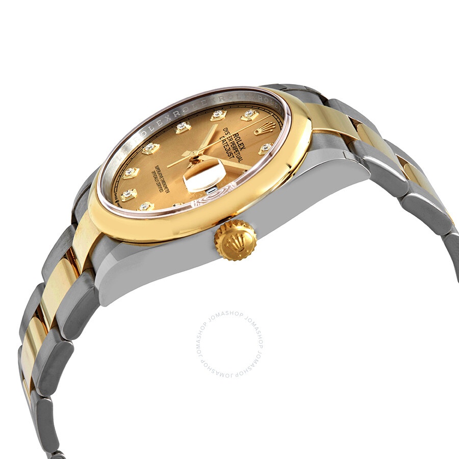 Rolex Datejust 36 Champagne Diamond Dial Men's Steel and 18k Yellow Gold Oyster Watch 126203CDO - 2