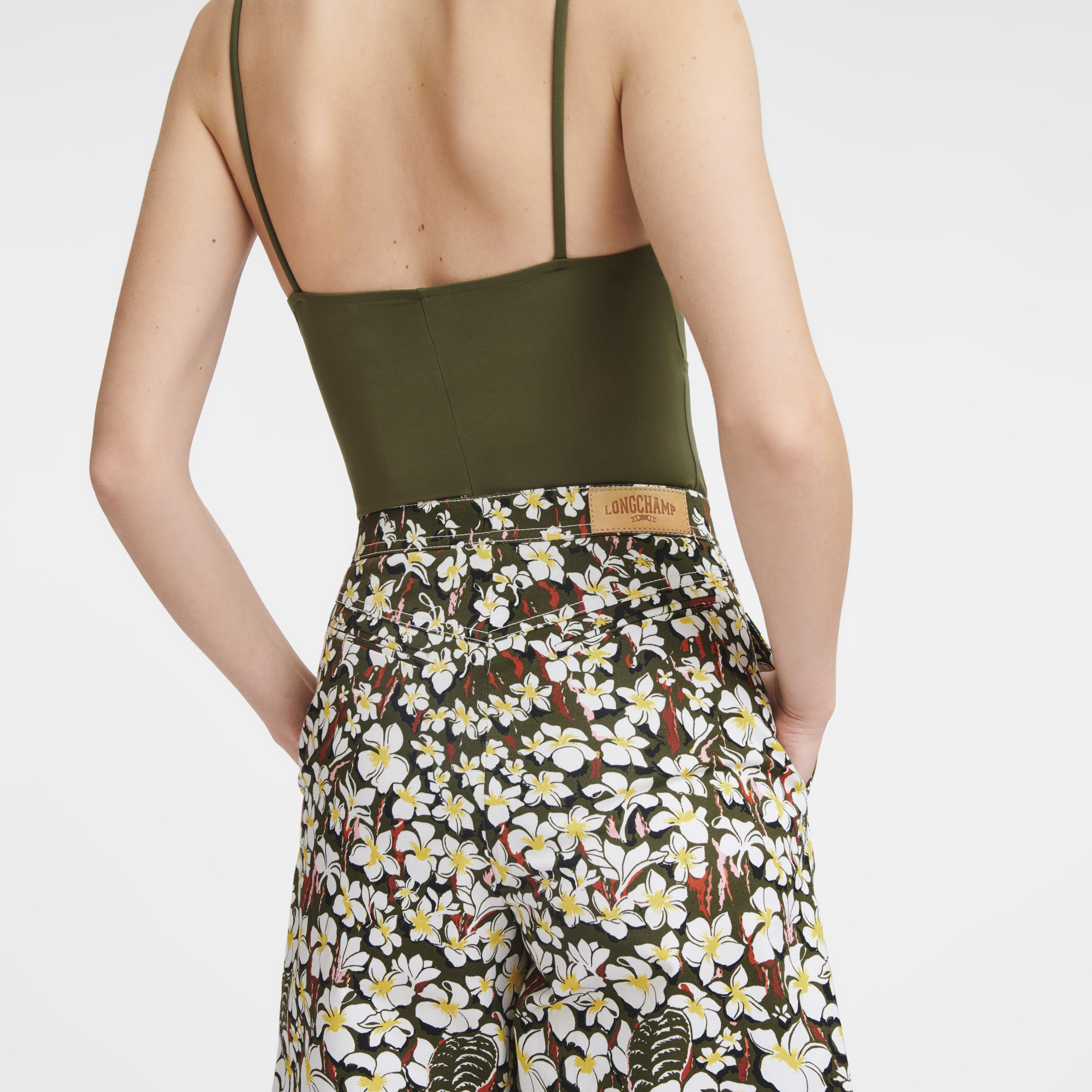 Bermuda shorts Khaki - Gabardine - 4