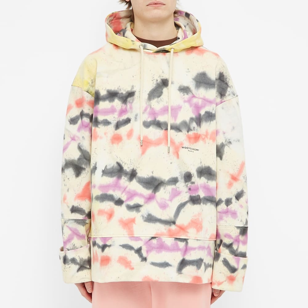 Wooyoungmi Tie Dye Back Logo Hoody - 4