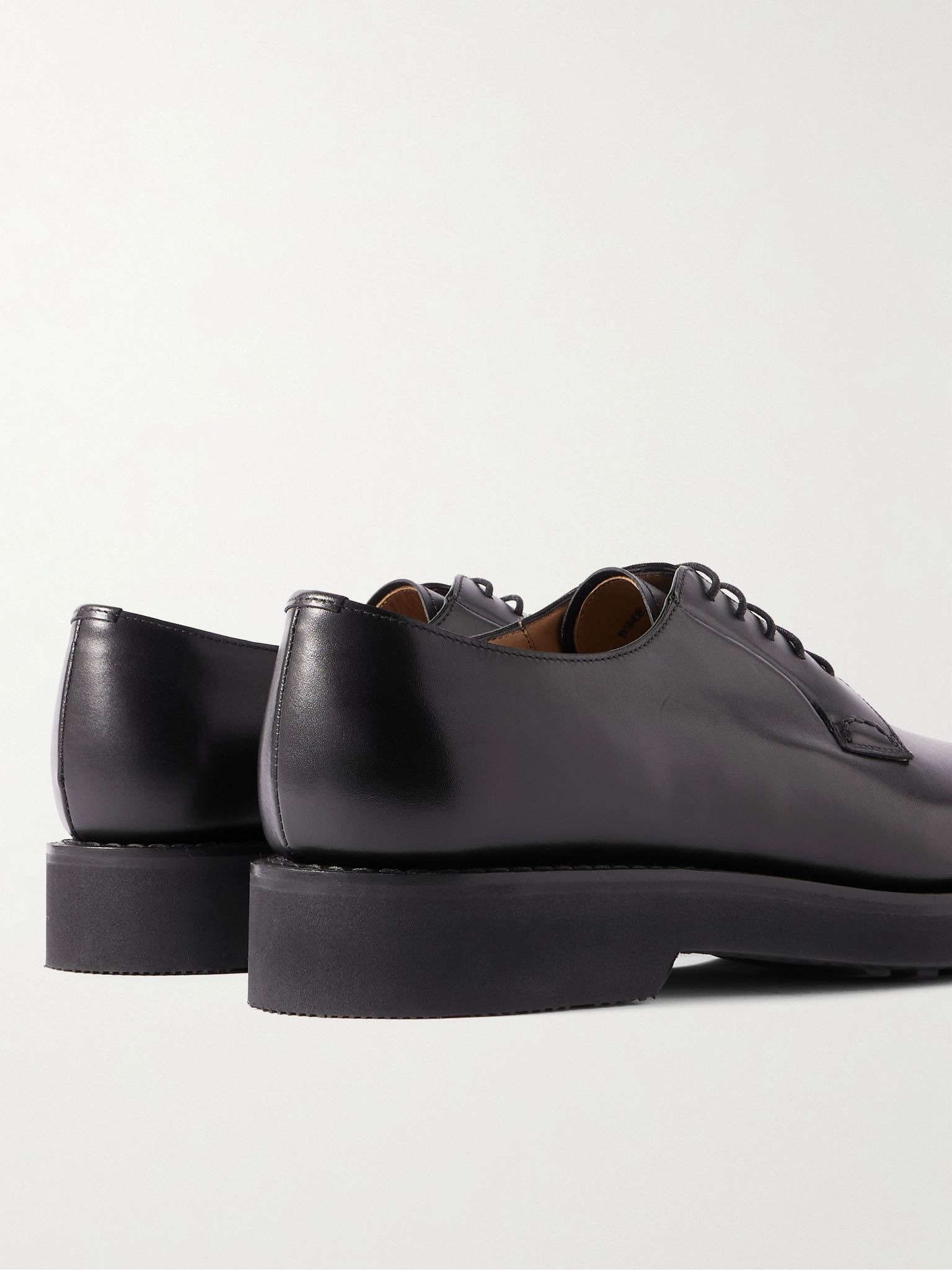 Stratton I Leather Derby Shoes Black - 5