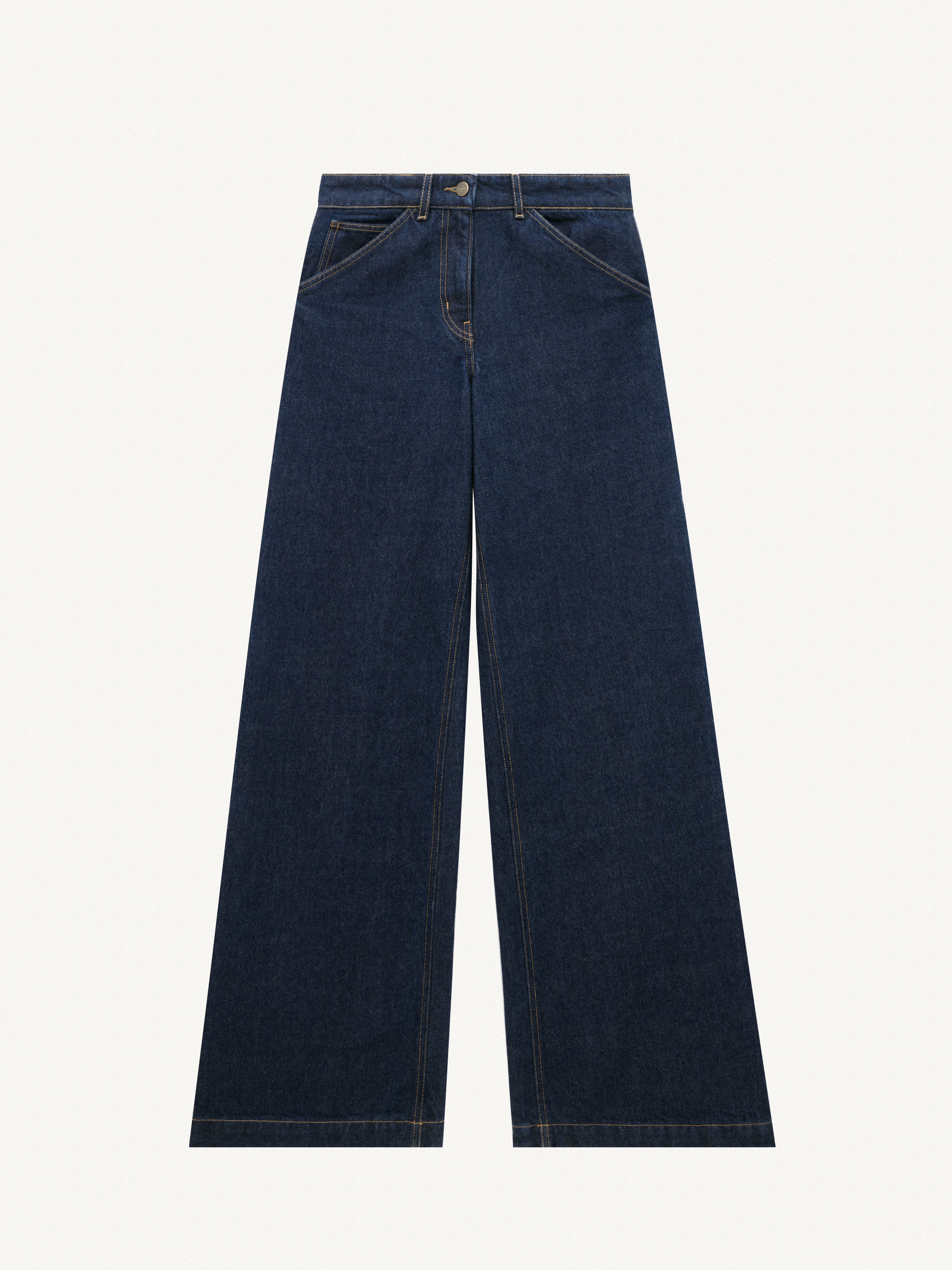 RAW DENIM BAGGY PANTS - 1