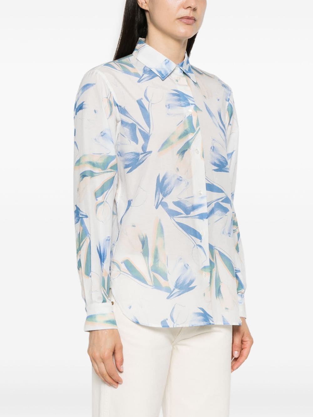 Tulip-print shirt - 3