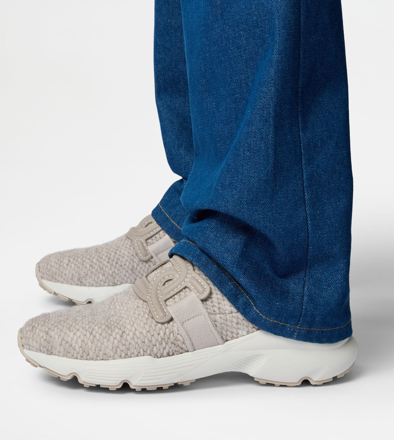 Tod's KATE SLIP-ON SNEAKERS IN FABRIC - GREY outlook
