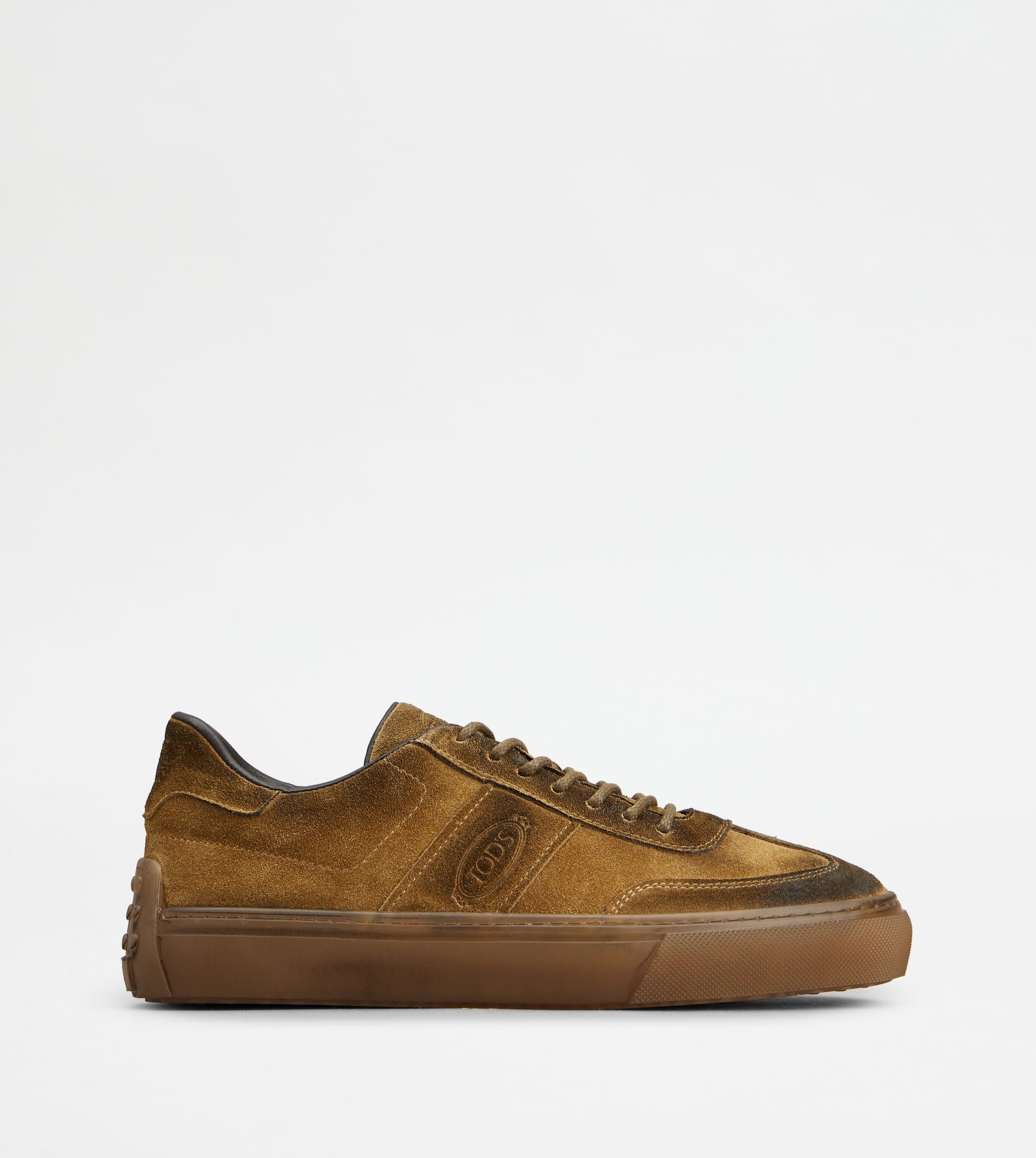 SNEAKERS IN LEATHER - BROWN - 1
