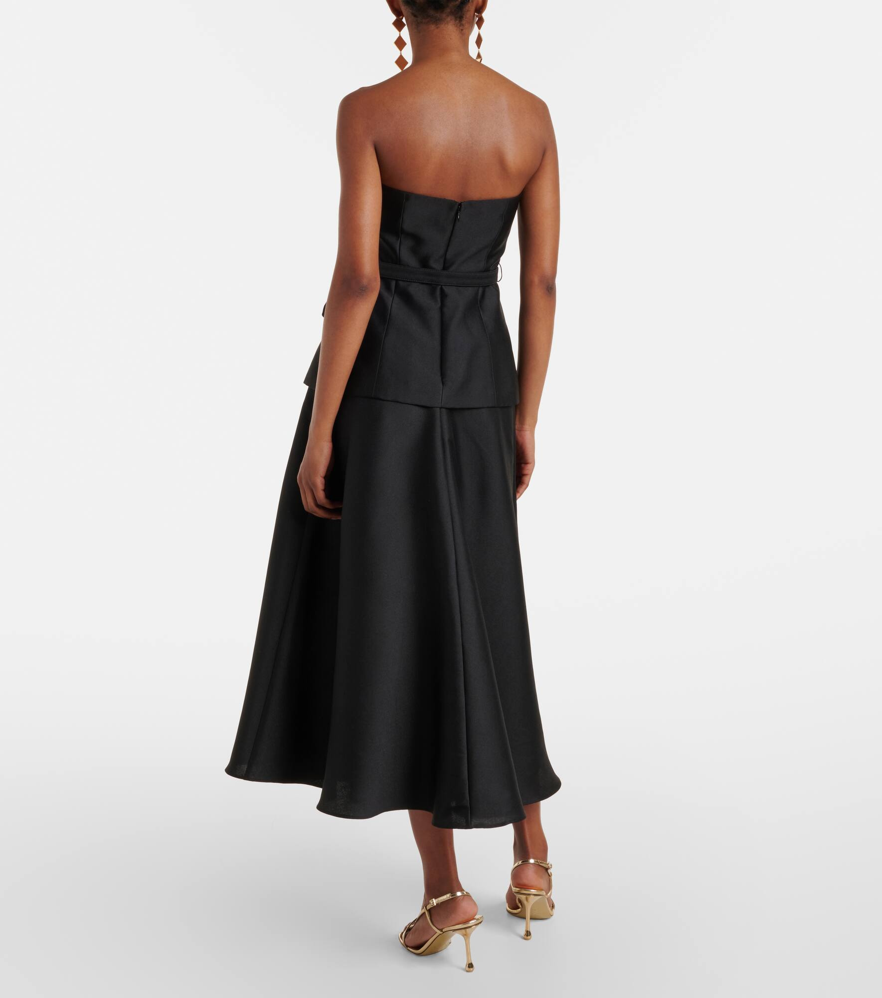 Embellished belted midi dress - 3