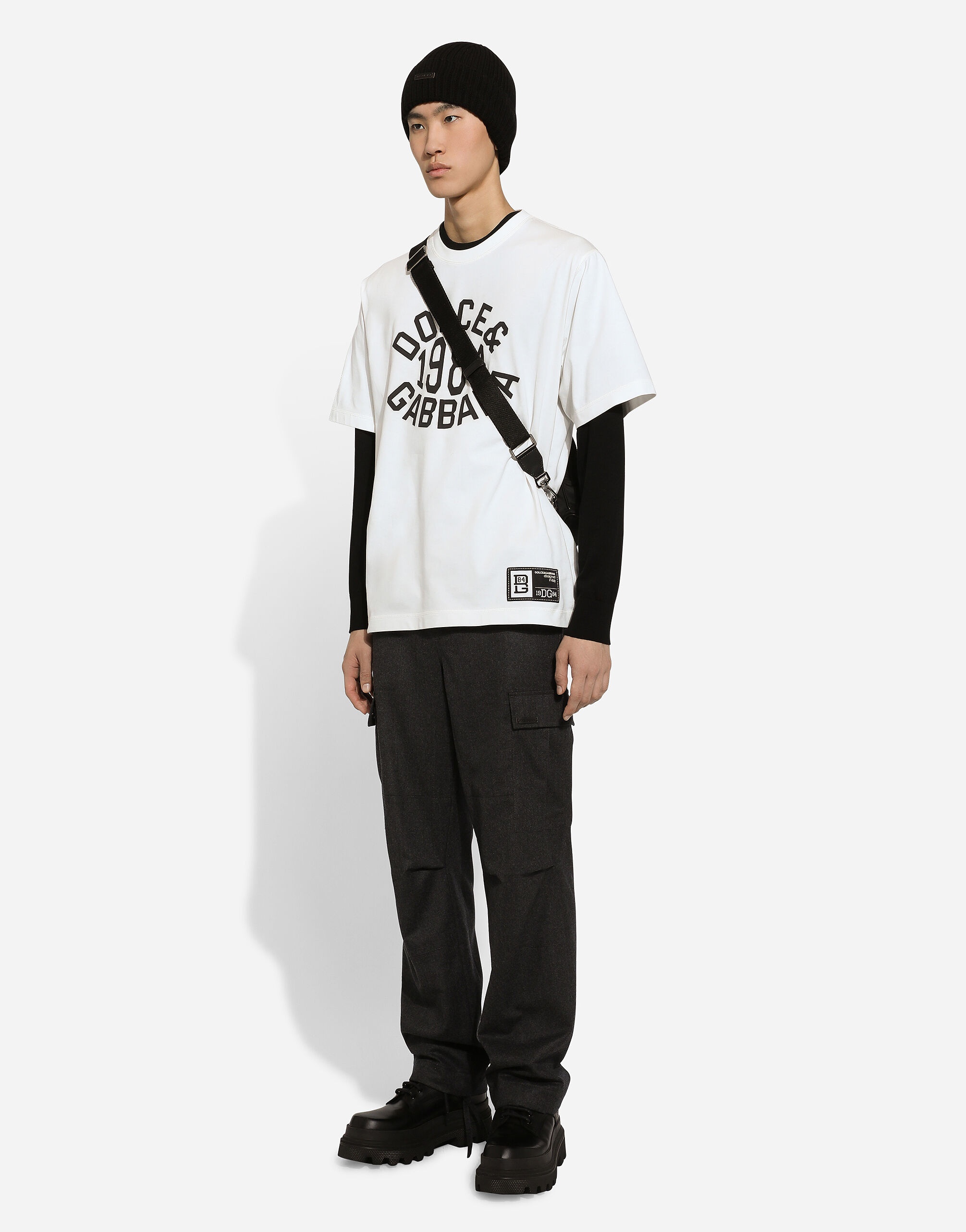 Cotton T-shirt with logo print - 6