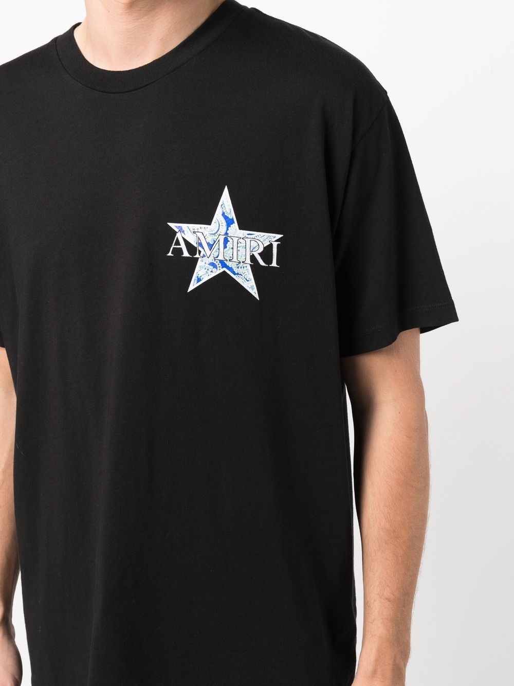 logo star print T-shirt - 5