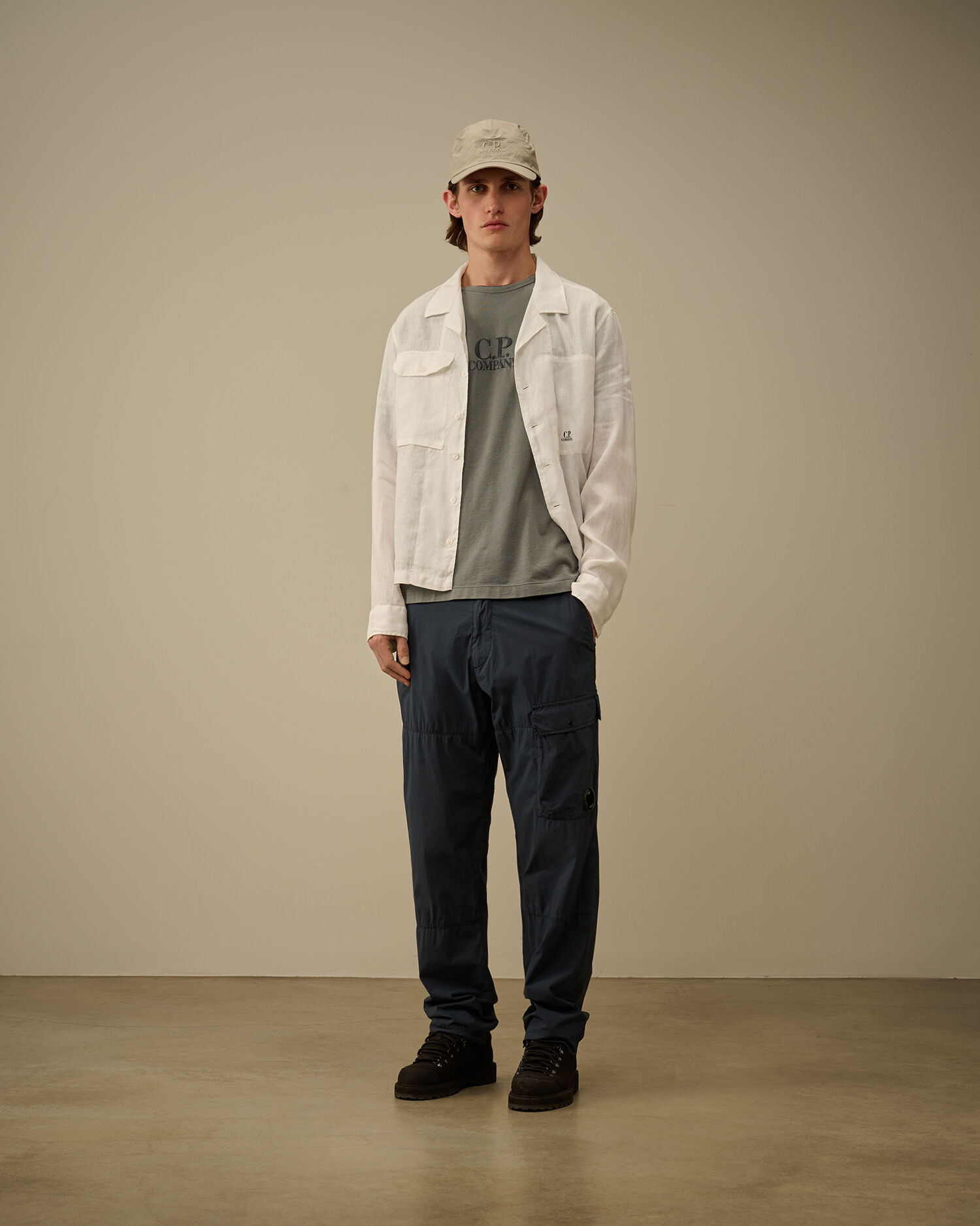 50 Fili Stretch Back Zip Loose Cargo Pants - 2