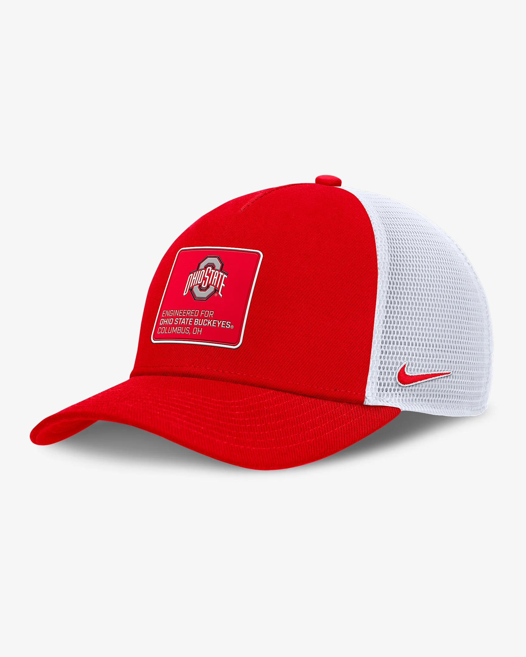 Ohio State On-Field Rise Engineered Men's Nike College Trucker Adjustable Hat - 1