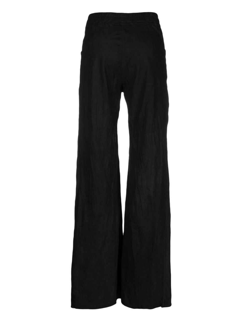 straight-leg leather trousers - 2