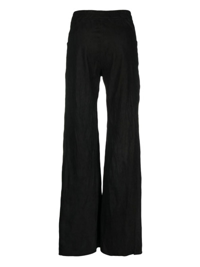 Isaac Sellam straight-leg leather trousers outlook
