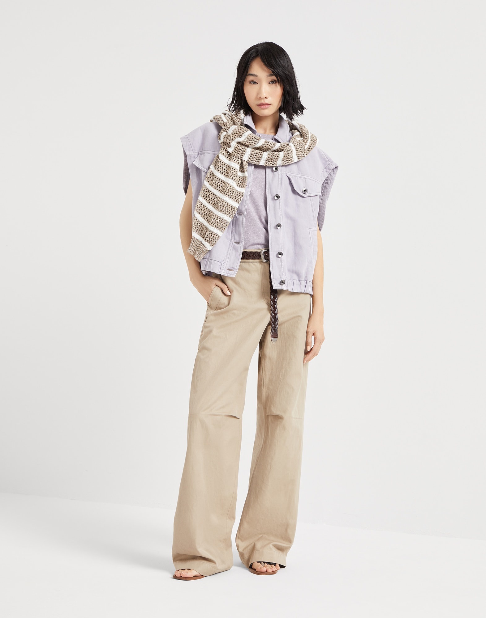 Sparkling cashmere and silk lightweight sweater - 5