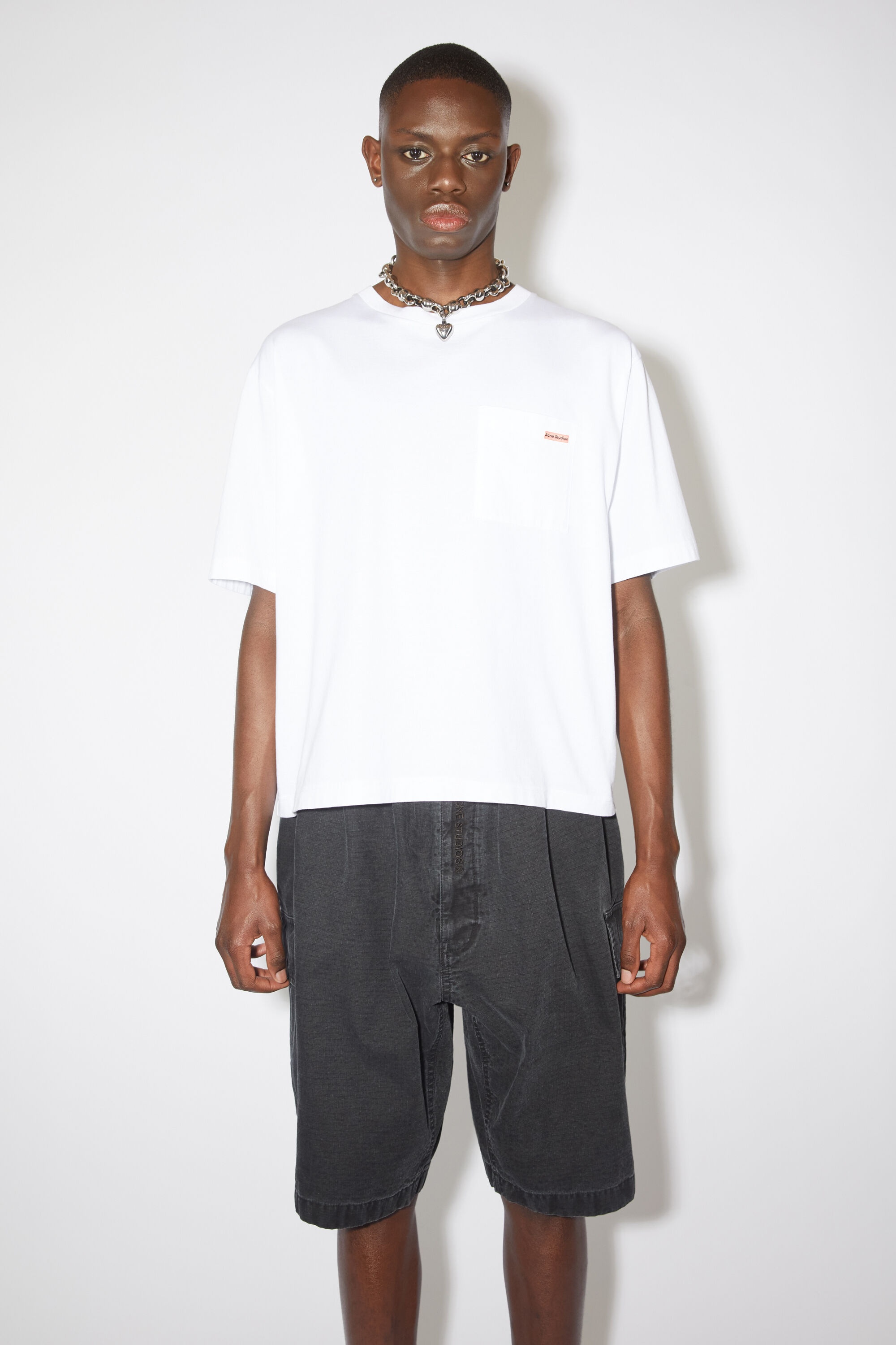 Crew neck t-shirt - Relaxed fit - Optic White - 2