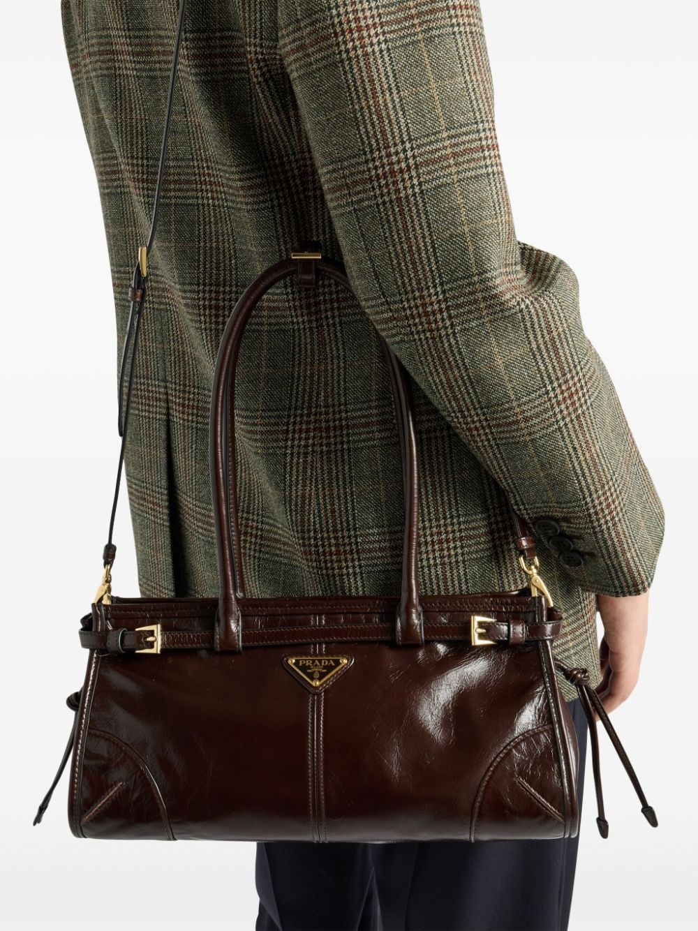 Medium leather handbag - 2